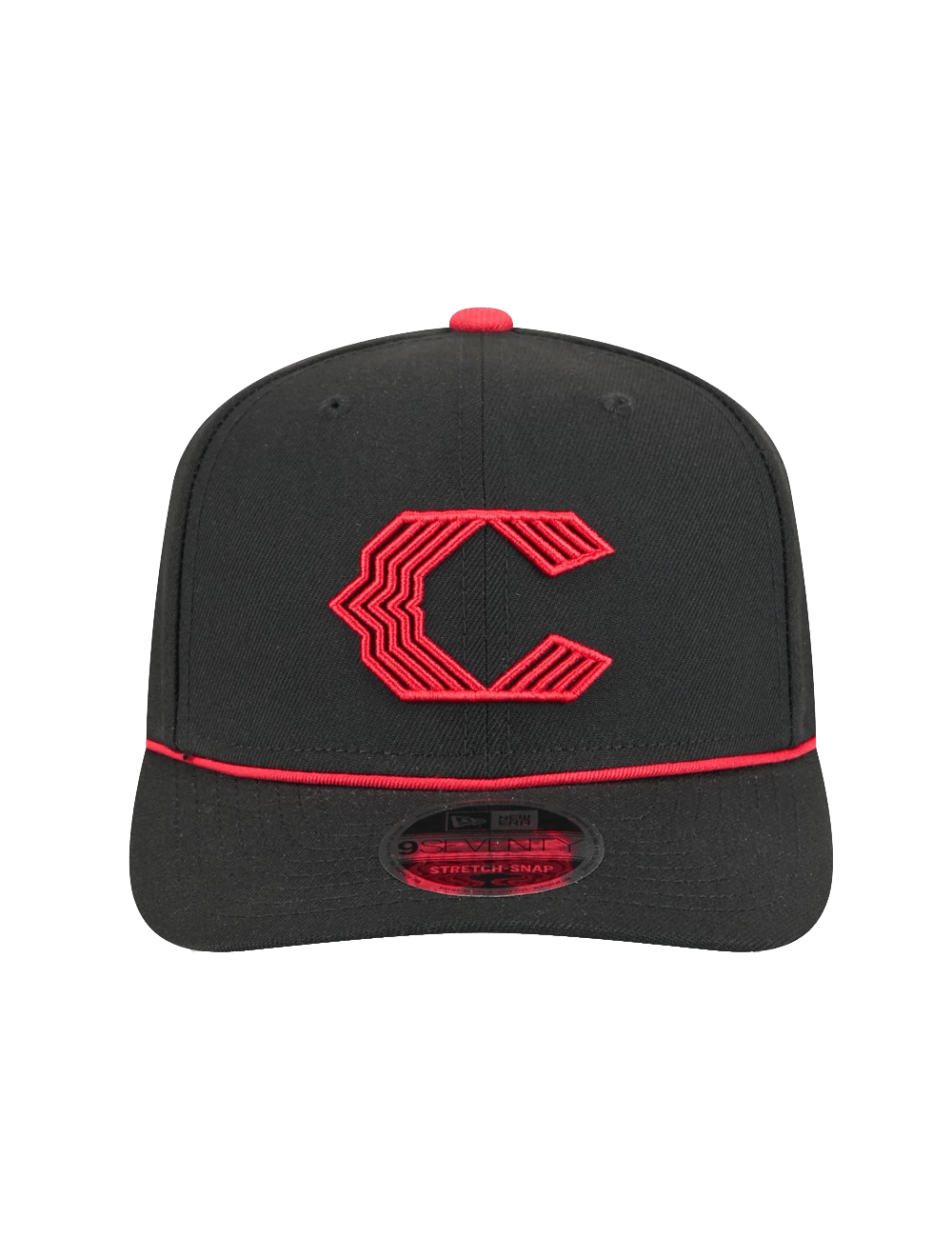 Cincinnati Reds New Era MLB City Connect 9SEVENTY Stretch Snapback Hat - Black