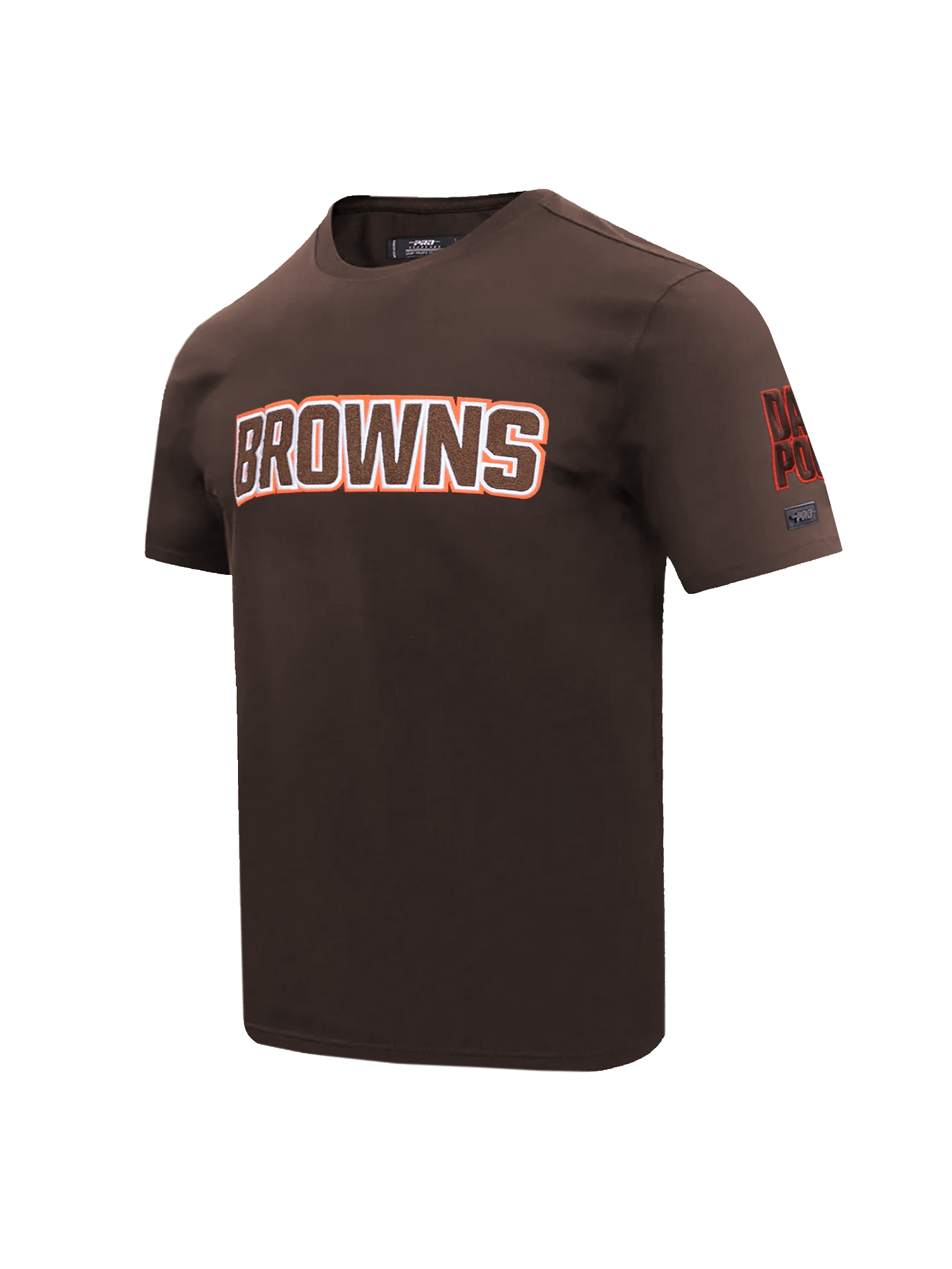 Cleveland Browns Pro Standard NFL Team Chenille Flex T-Shirt - Brown