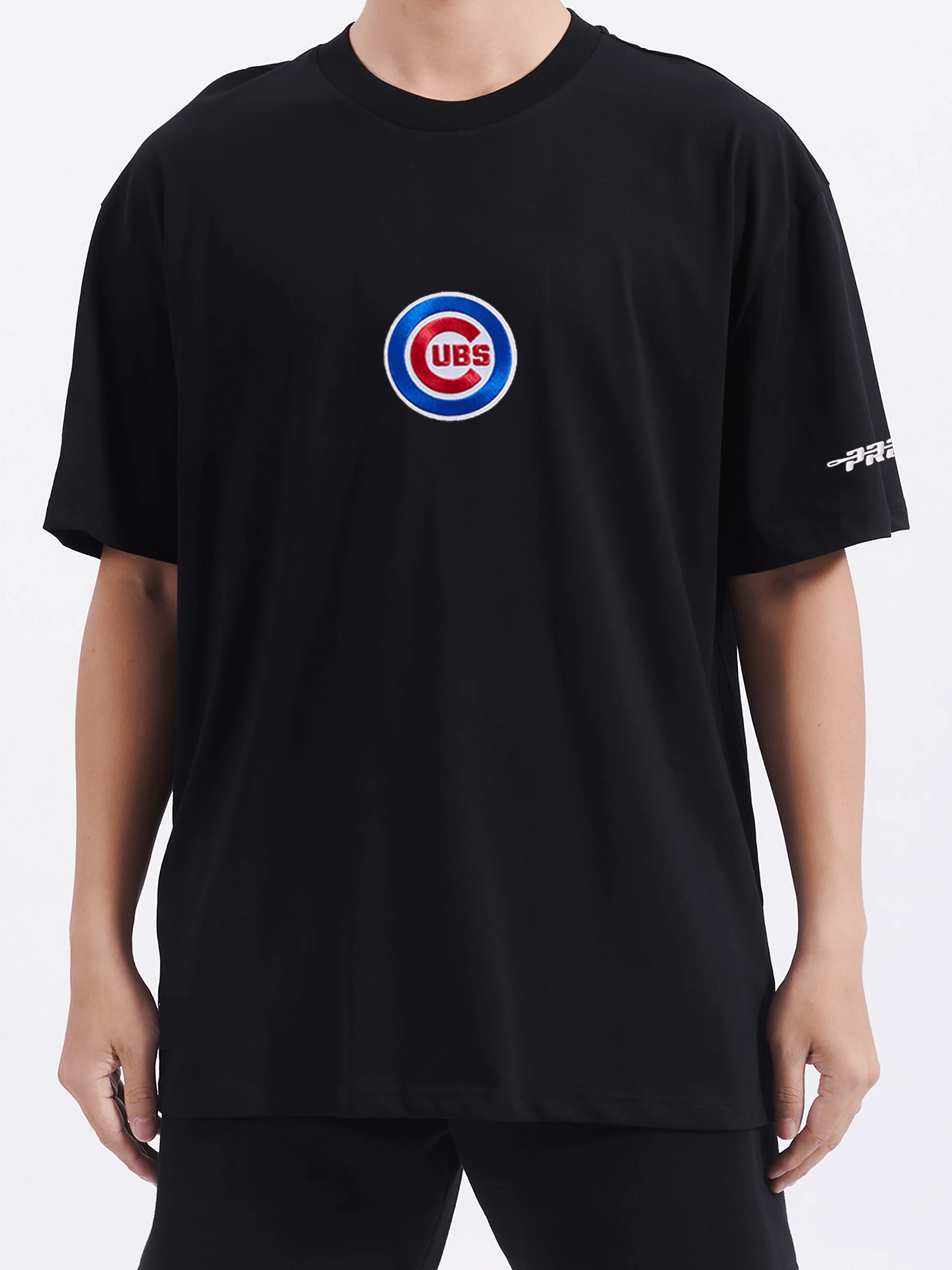 Chicago Cubs Pro Standard MLB Icon Drop Shoulder T-Shirt - Black