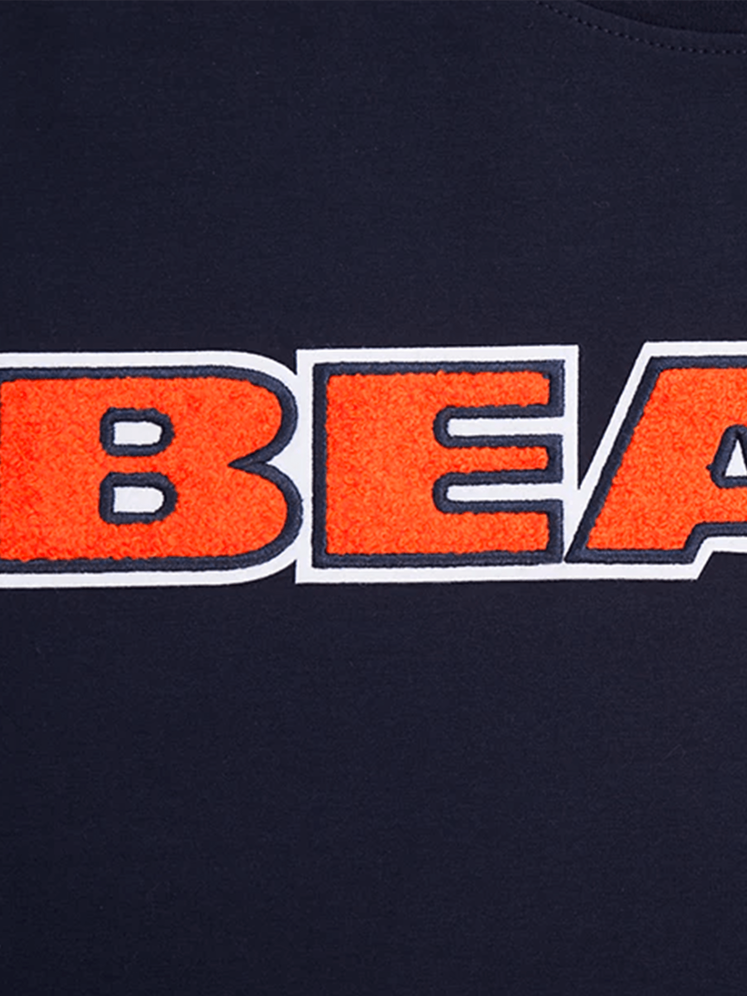 Chicago Bears Pro Standard NFL Team Chenille Flex T-Shirt - Navy
