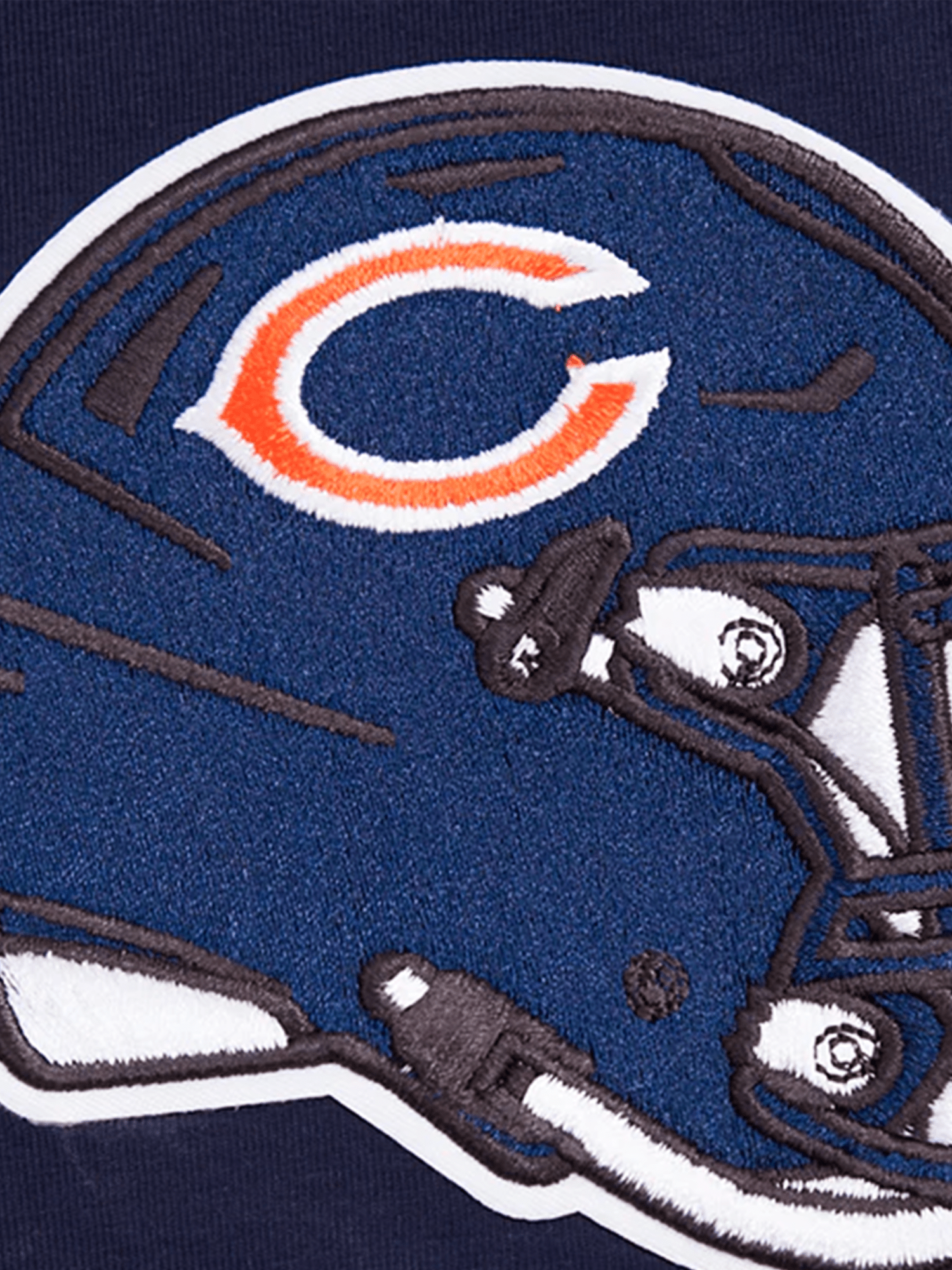 Chicago Bears Pro Standard NFL Team Chenille Flex T-Shirt - Navy