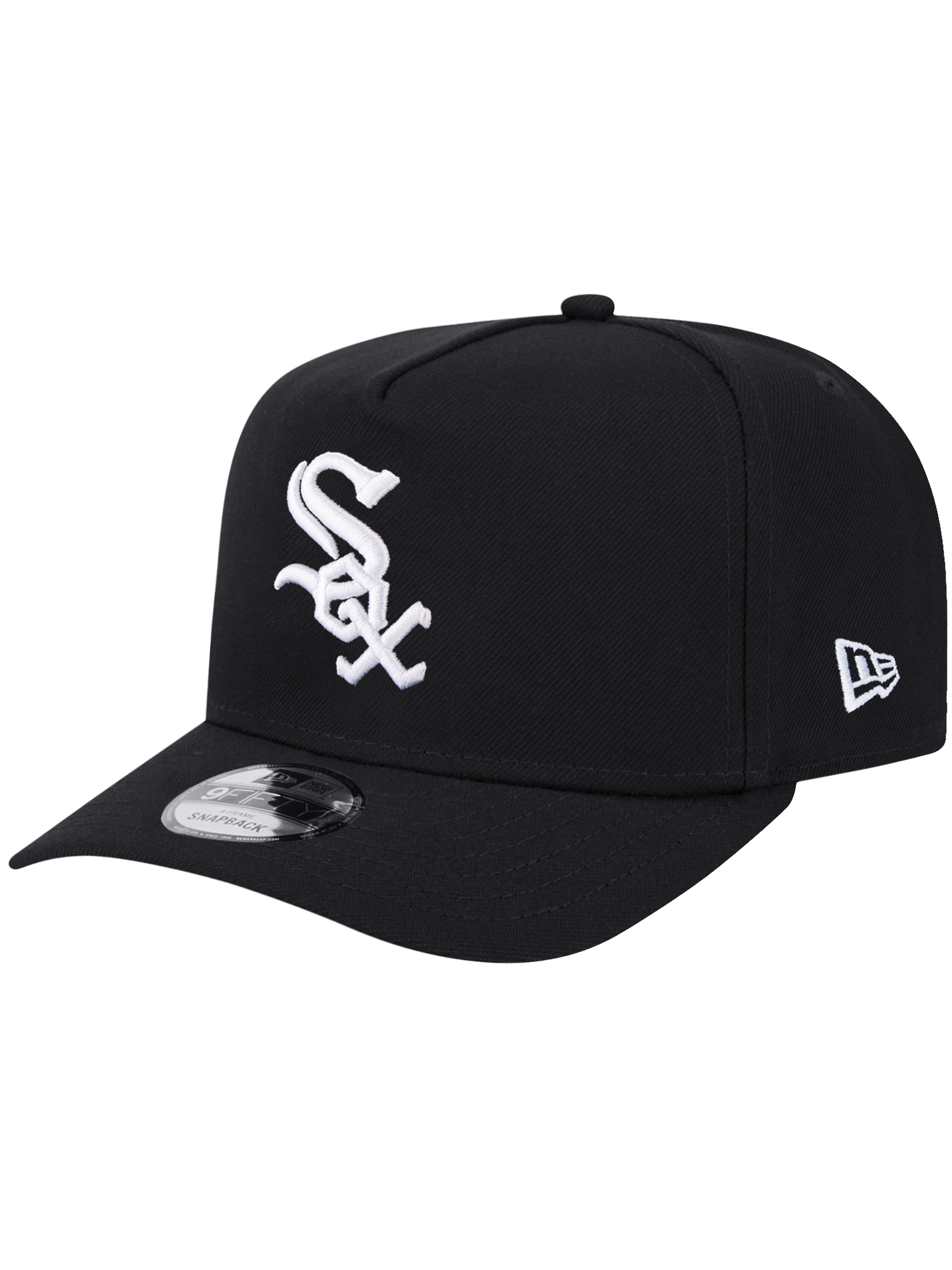 Chicago White Sox New Era MLB Team Pre-Curved 9FIFTY A-Frame Snapback Hat - Black