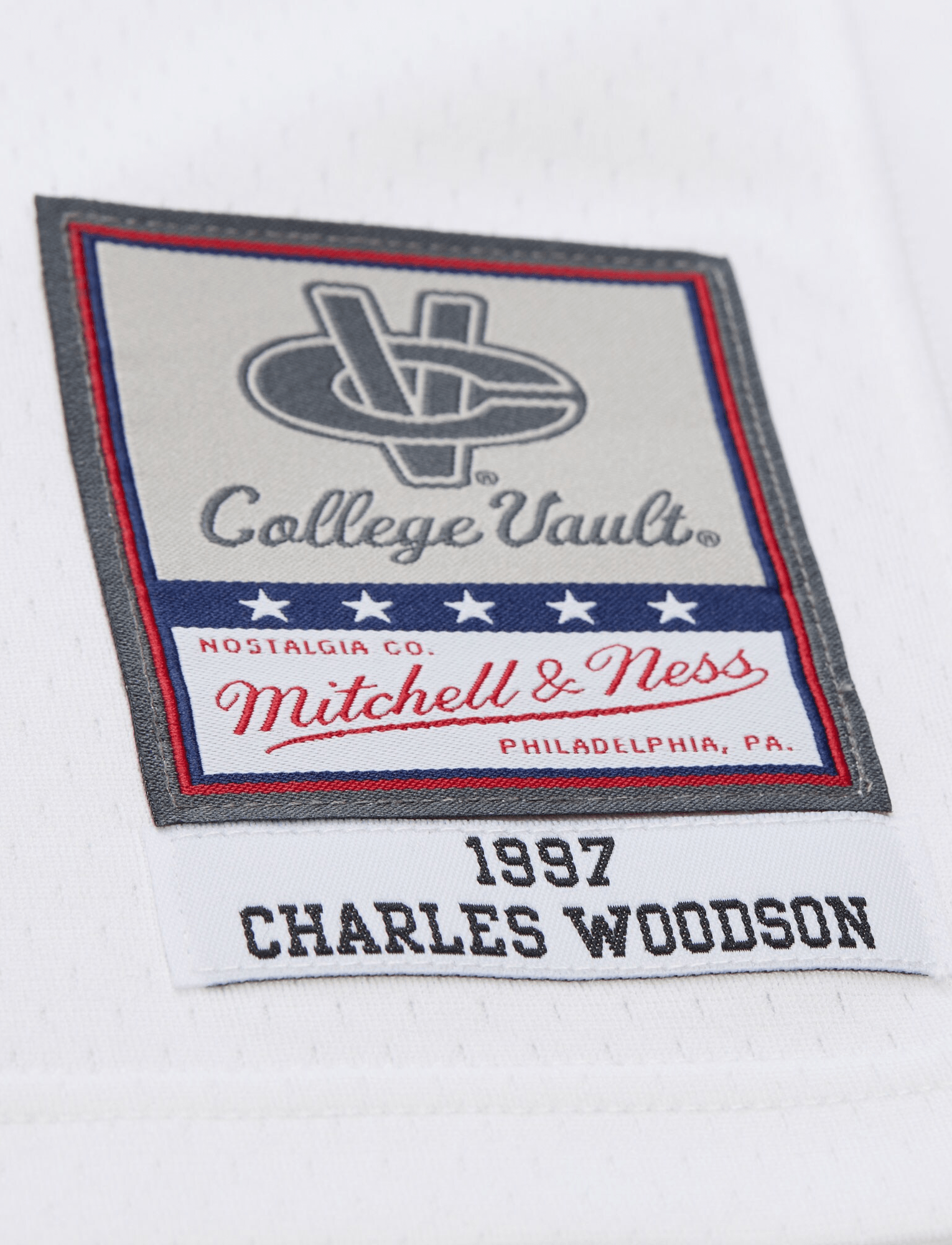 Charles Woodson Michigan Wolverines Mitchell & Ness NCAA 97 Legacy Jersey - White