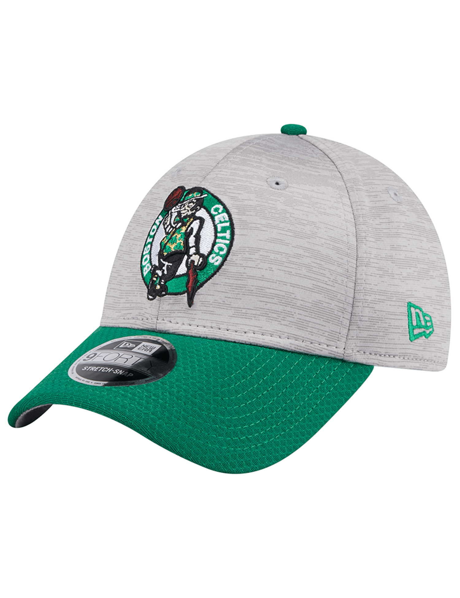 Boston Celtics New Era NBA Team Active Digi-Tech 9FORTY Snapback Hat - Graphite Grey