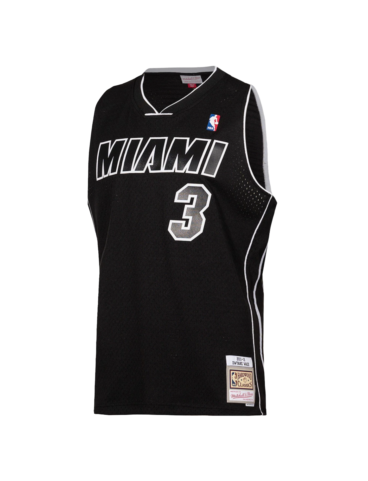 Dwyane Wade Miami Heat Mitchell & Ness NBA 2011 Swingman Jersey - Black