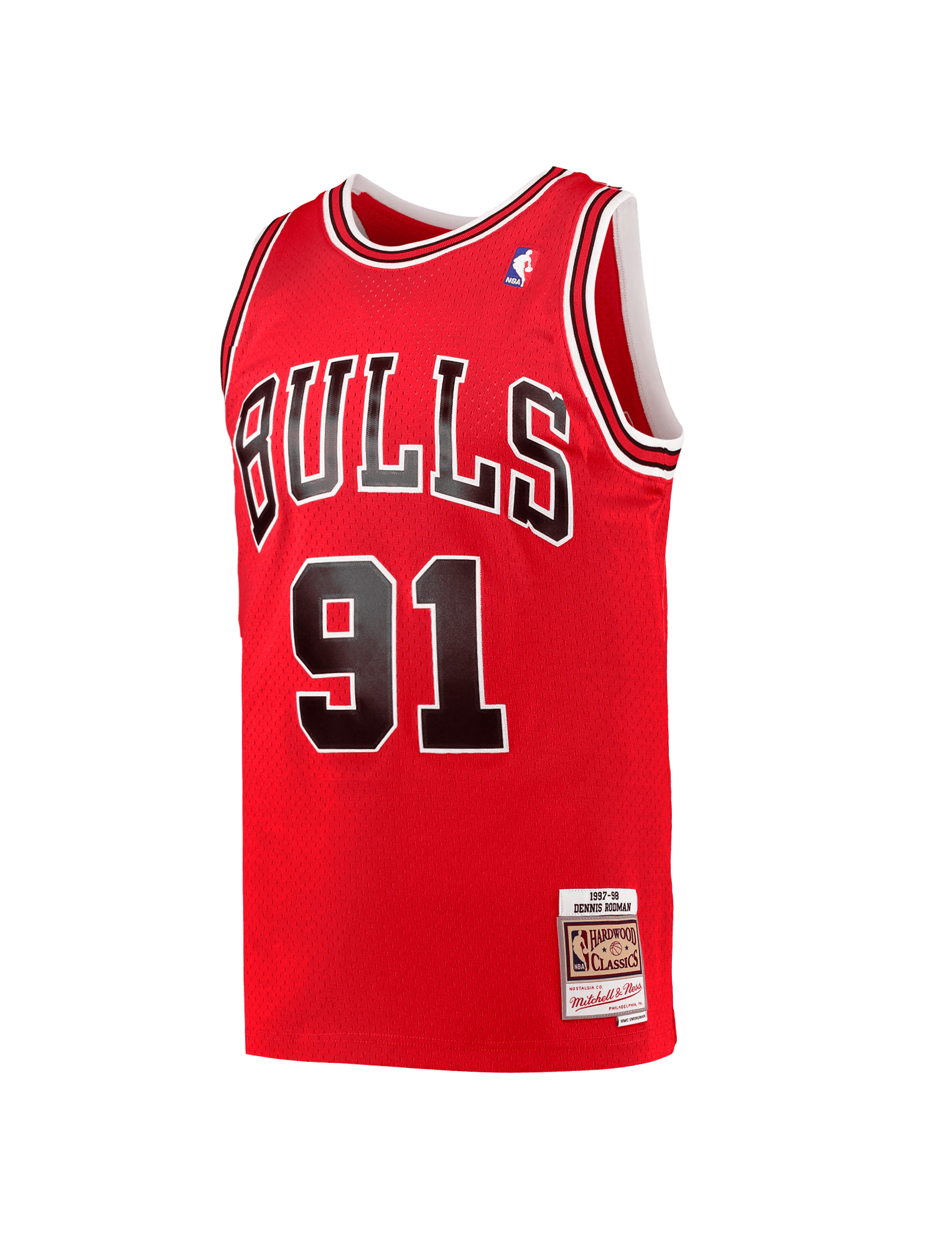 Dennis Rodman Chicago Bulls Mitchell & Ness NBA 97 Swingman Jersey - Red