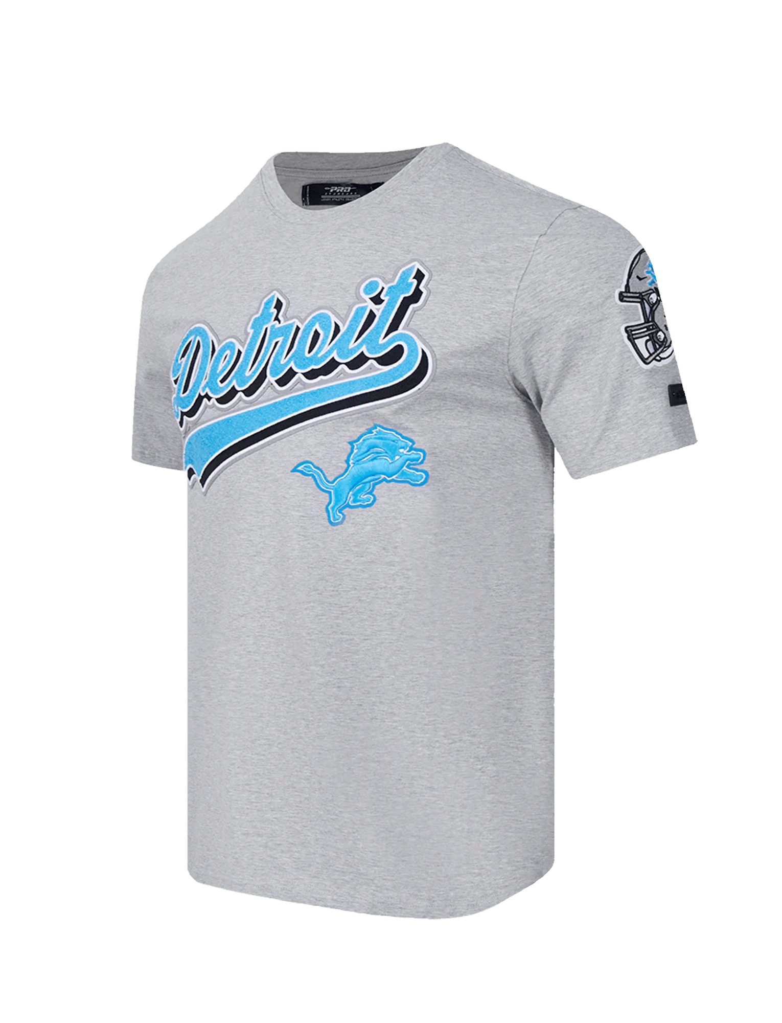 Detroit Lions Pro Standard NFL Script Tail Flex T-Shirt - Grey Marle