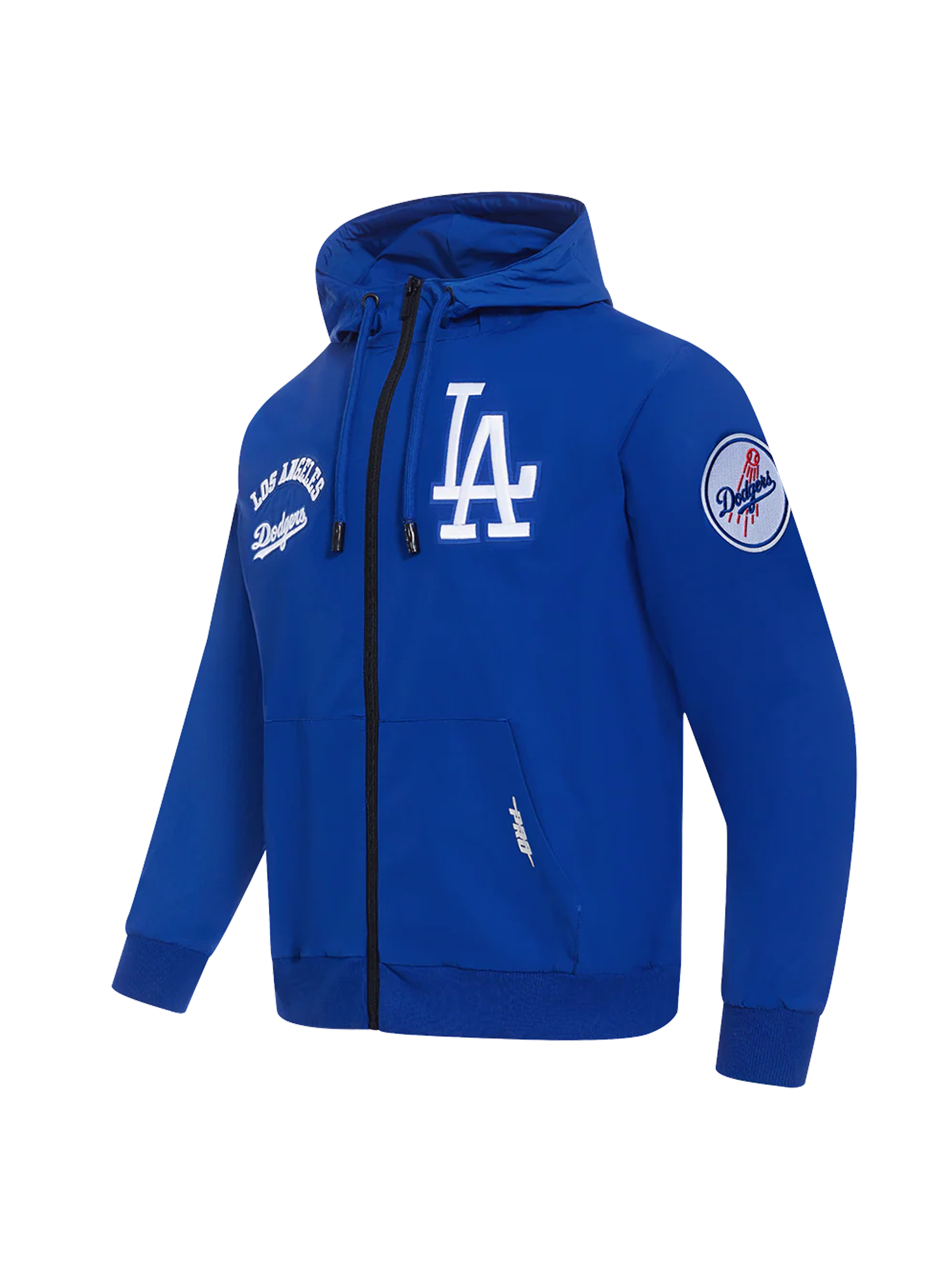 Los Angeles Dodgers Pro Standard MLB Woven Wind Zip Hoodie Jumper - Blue