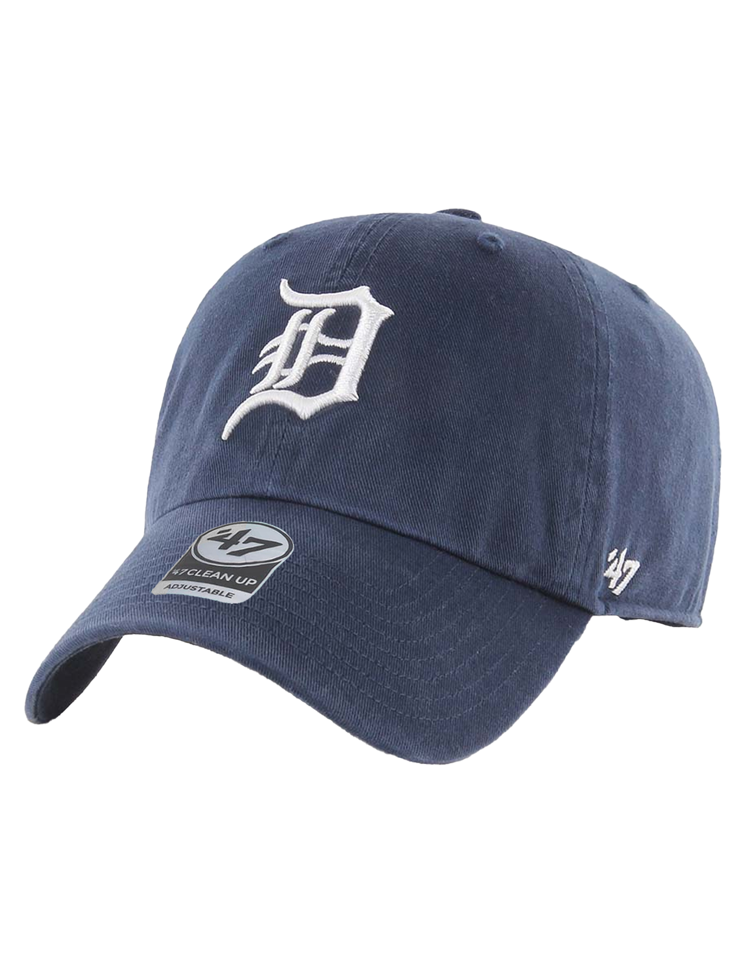 Detroit Tigers '47 MLB Team Clean Up Strapback Hat - Navy