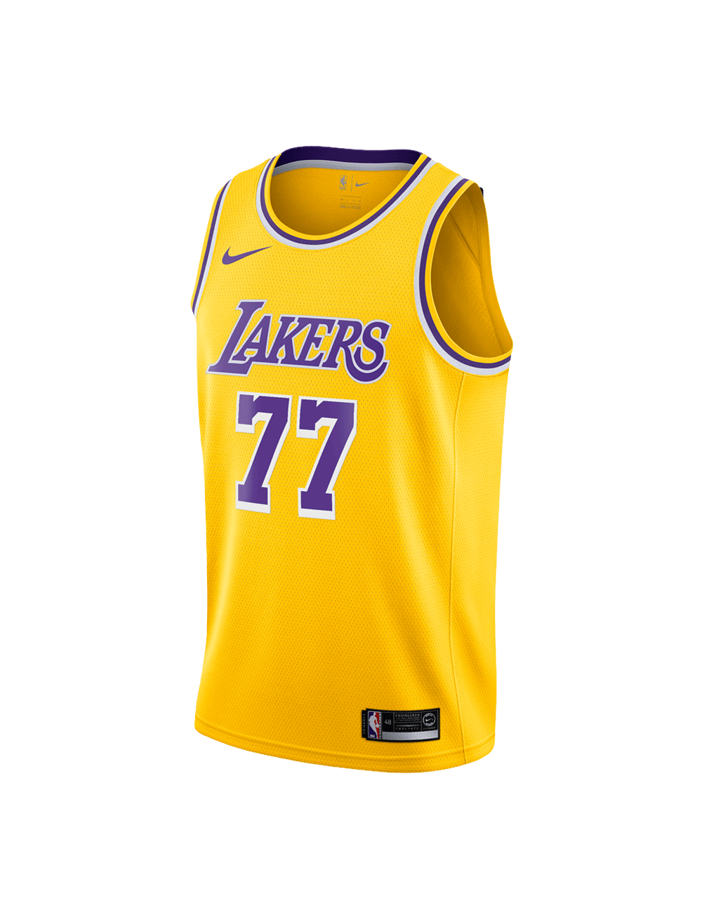 Youths Luka Doncic Los Angeles Lakers Nike NBA Icon Jersey - Yellow