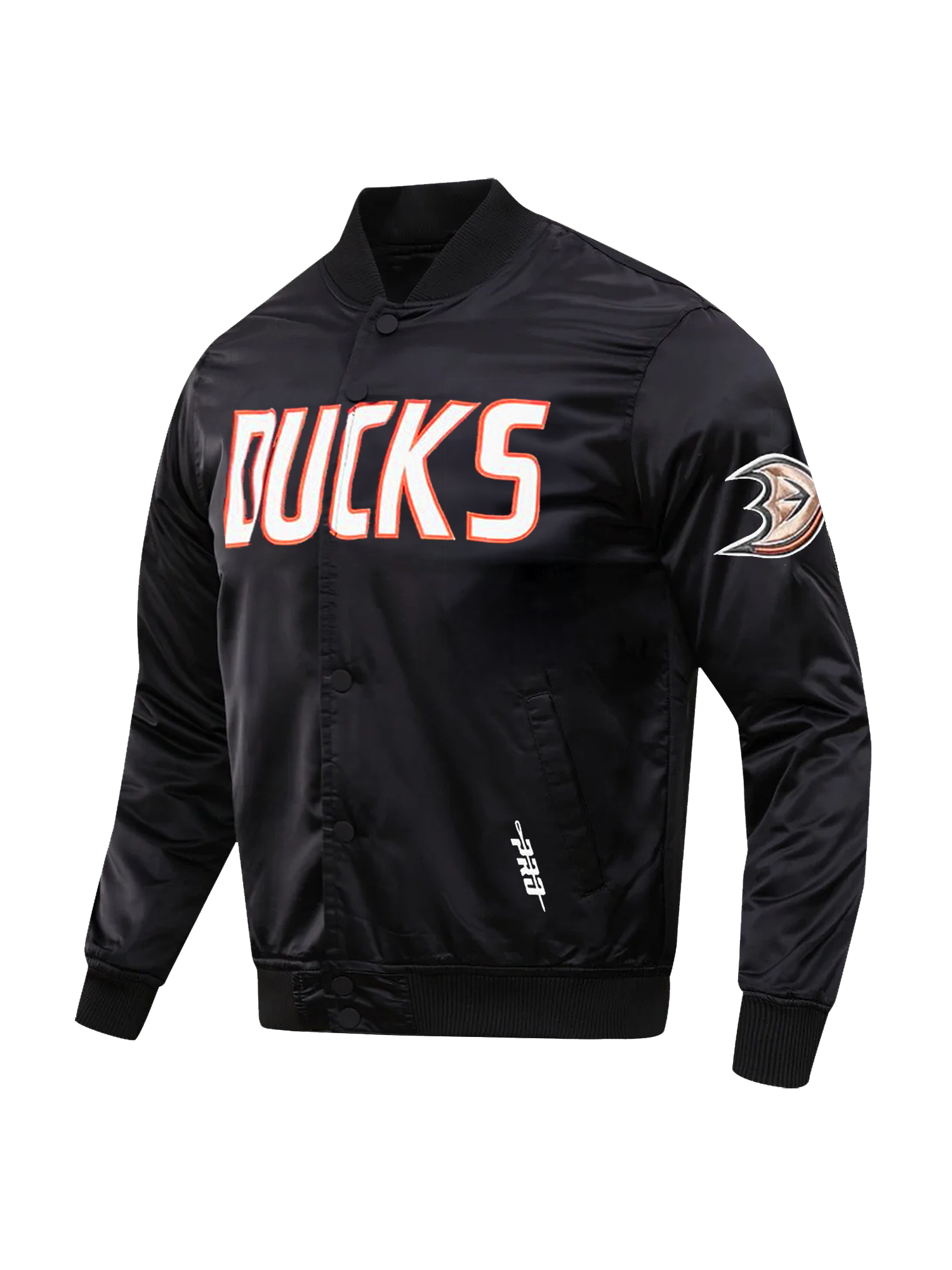Anaheim Ducks Pro Standard NHL Team Classic Satin Button Jacket - Black