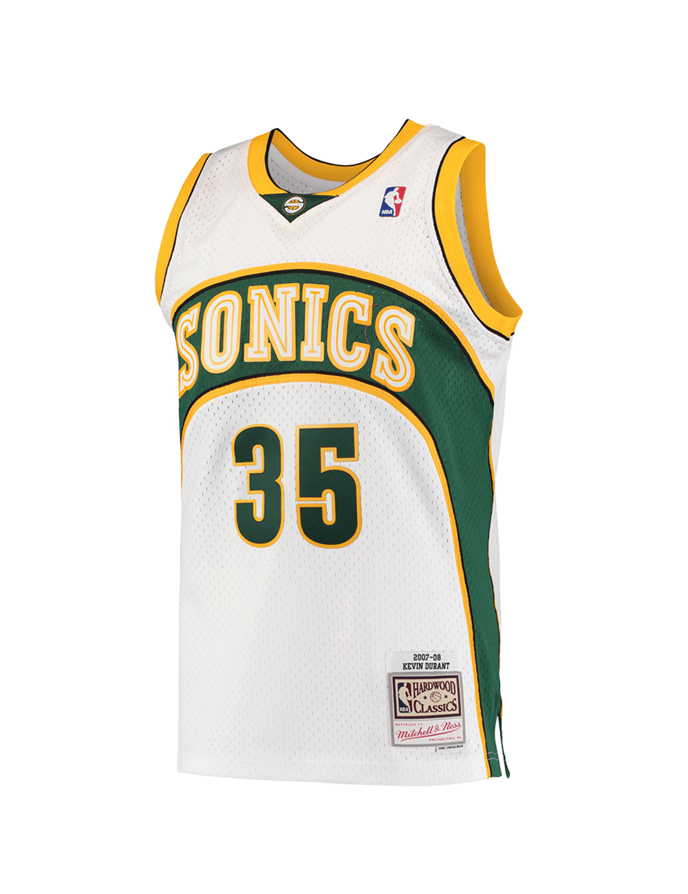 Kevin Durant Seattle Supersonics Mitchell & Ness NBA 07-08 Home HWC Swingman Jersey - White