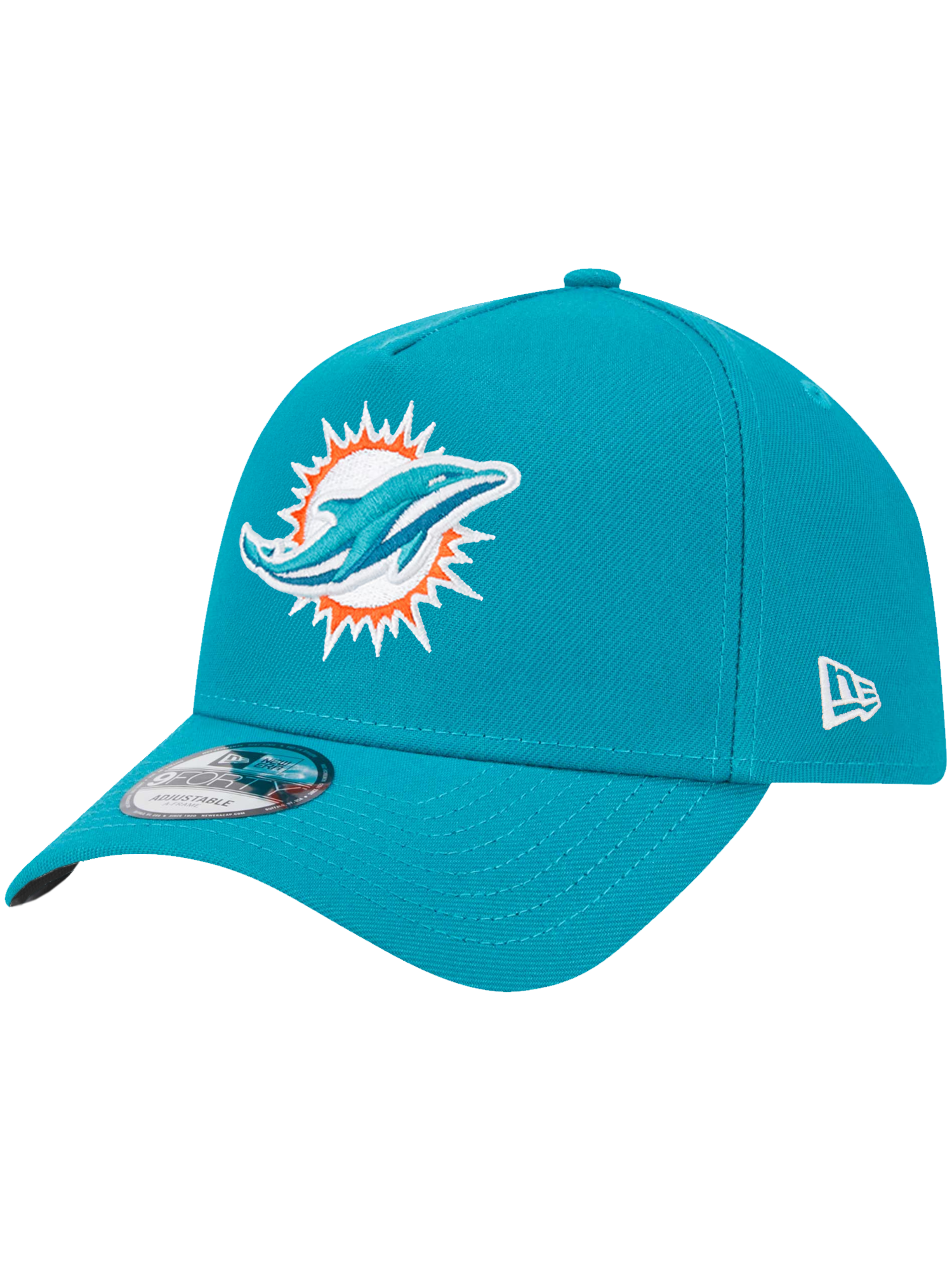 Miami Dolphins New Era NFL Team 9FORTY A-Frame Snapback Hat - Teal