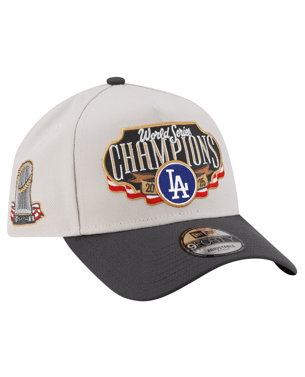 Los Angeles Dodgers New Era MLB 2025 Champs 9FORTY A-Frame Snapback Hat