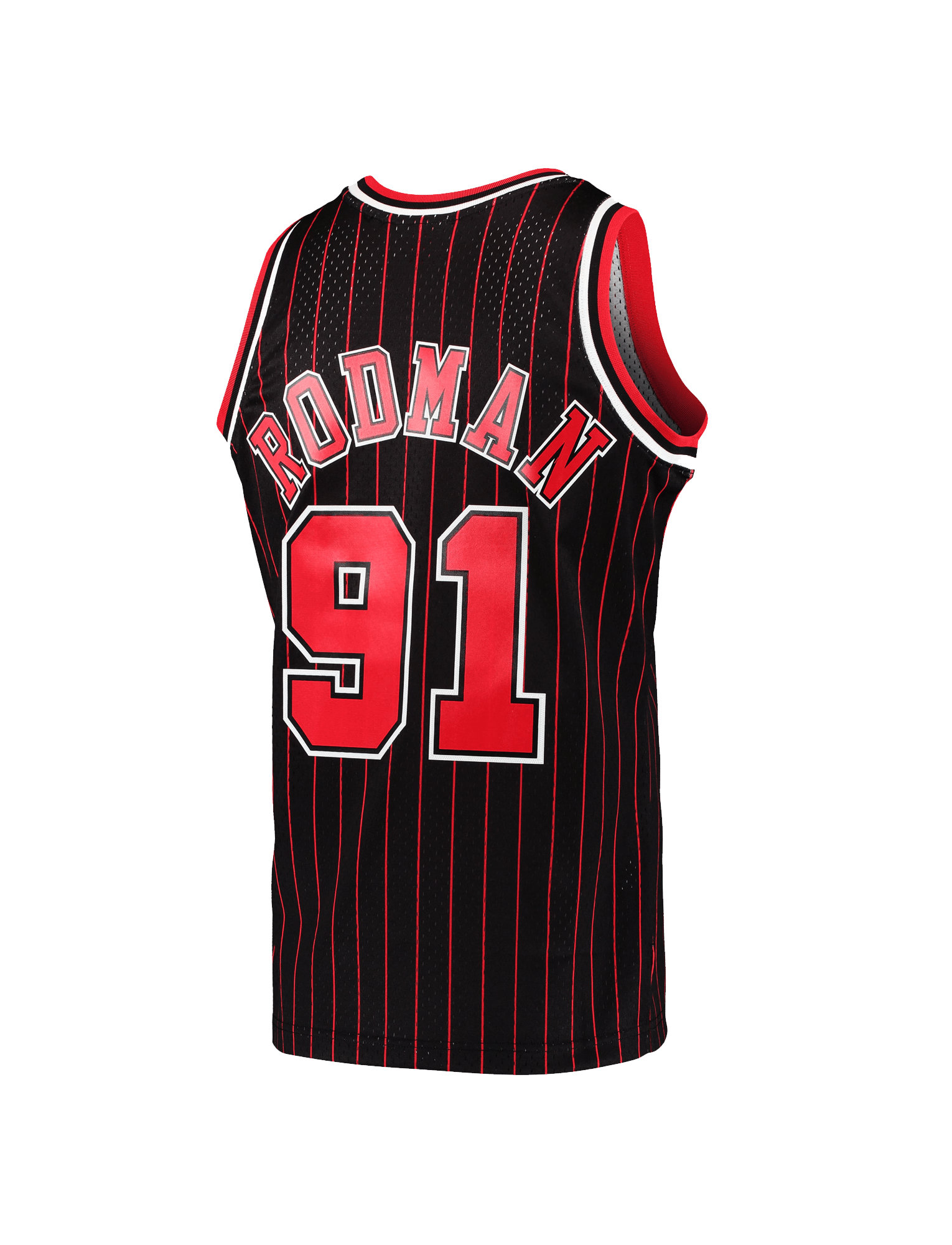 Dennis Rodman Chicago Bulls Mitchell & Ness NBA 95 Alt Road Swingman Jersey - Black
