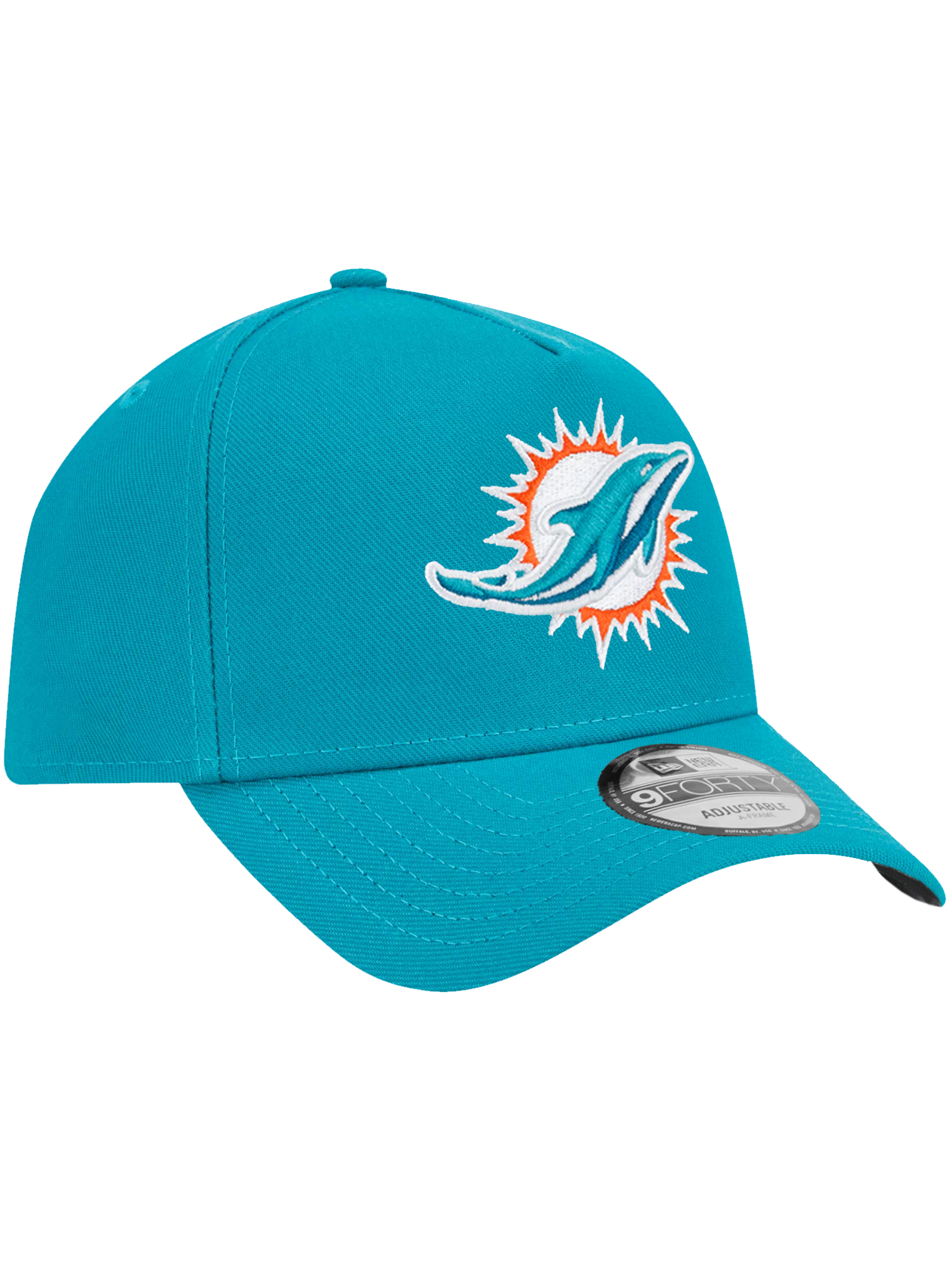 Miami Dolphins New Era NFL Team 9FORTY A-Frame Snapback Hat - Teal