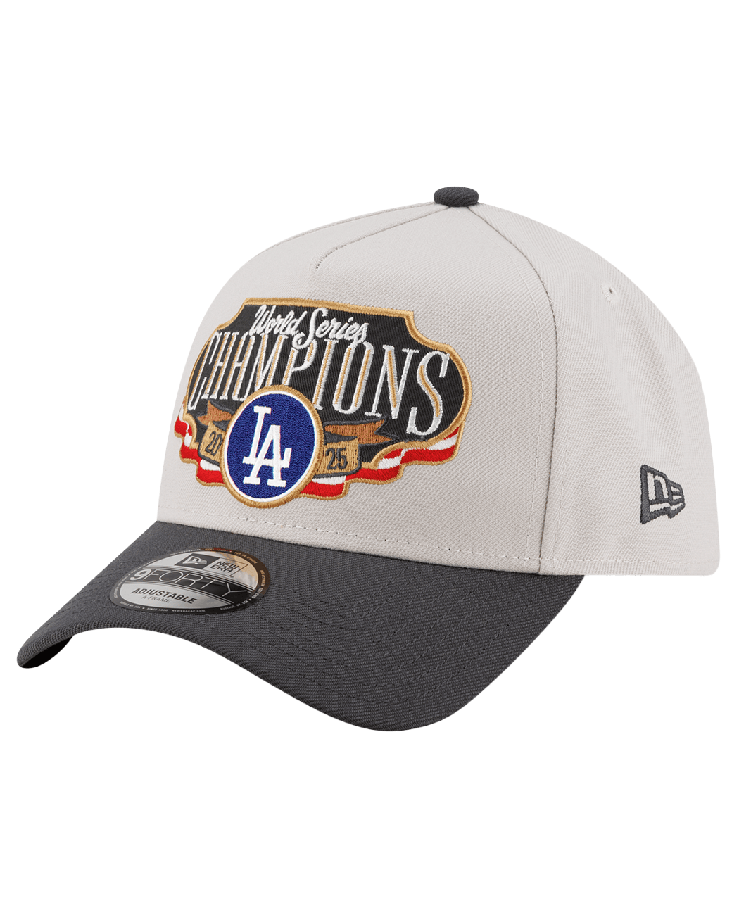 Los Angeles Dodgers New Era MLB 2025 Champs 9FORTY A-Frame Snapback Hat