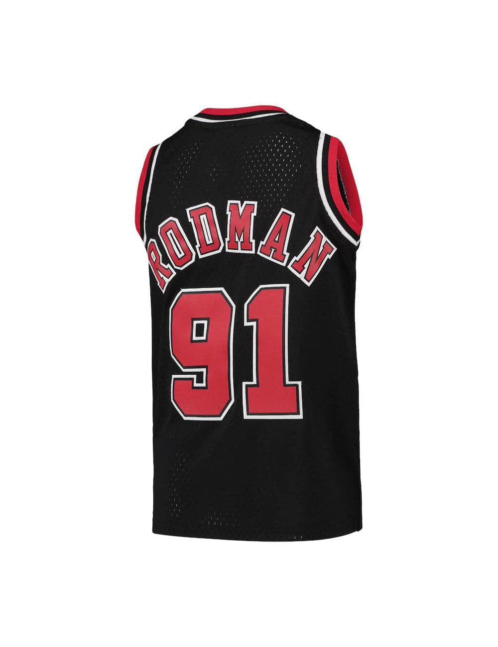 Youths Dennis Rodman Chicago Bulls Mitchell & Ness NBA 97-98 Swingman Jersey - Black