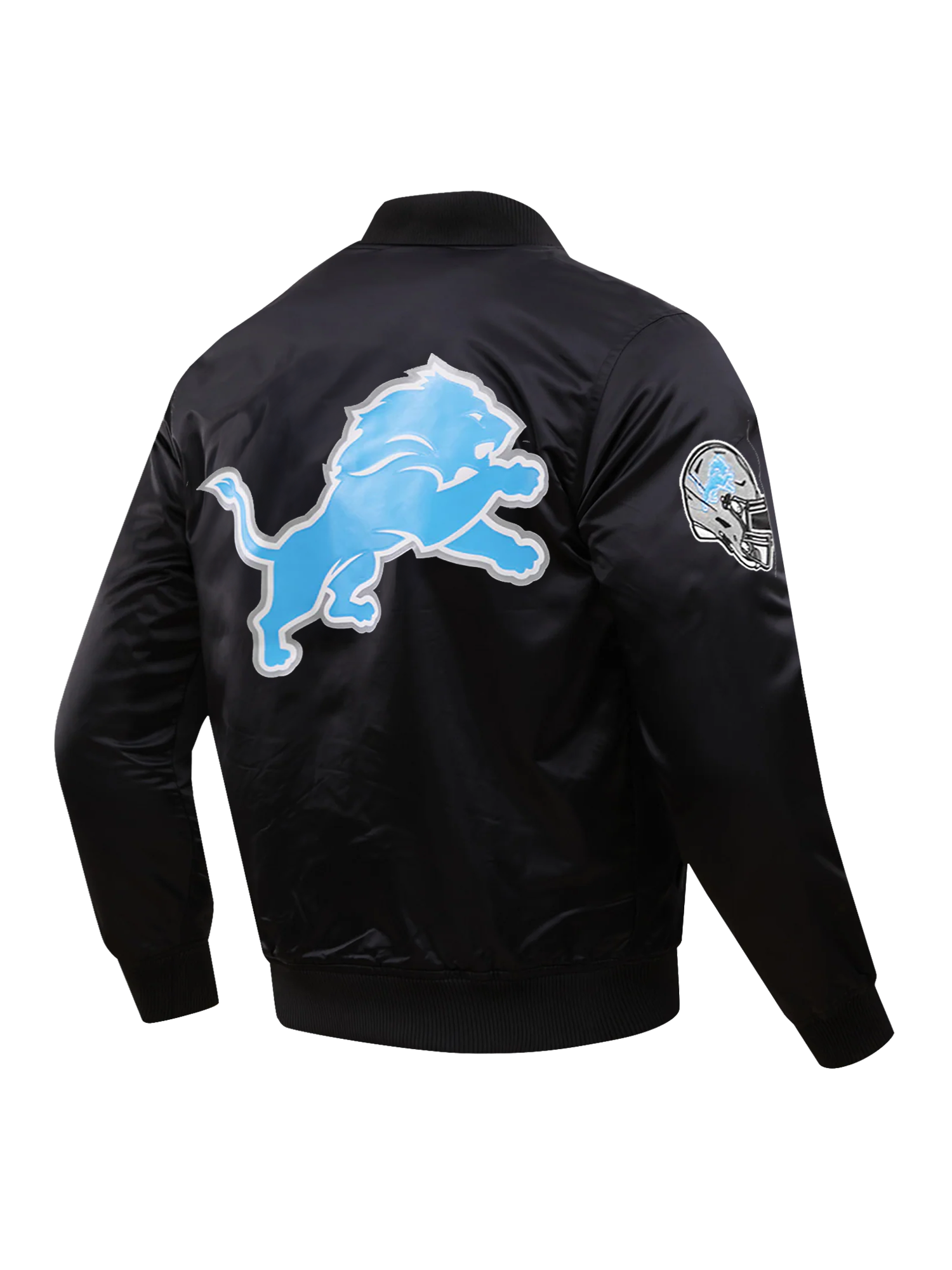 Detroit Lions Pro Standard NFL Team Classic Satin Button Jacket - Black