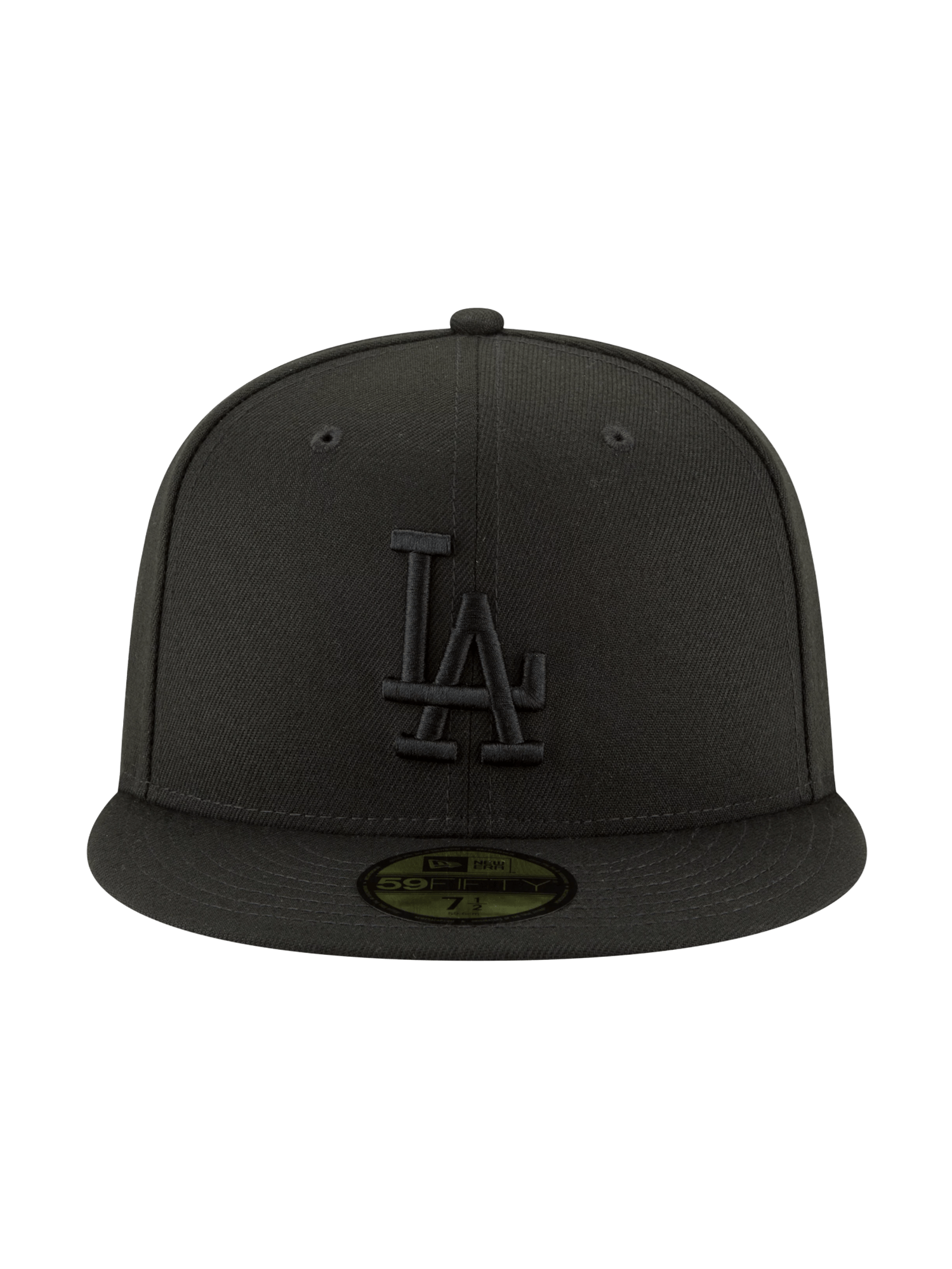 Los Angeles Dodgers New Era MLB Black On Black 59FIFTY Fitted Hat - Black