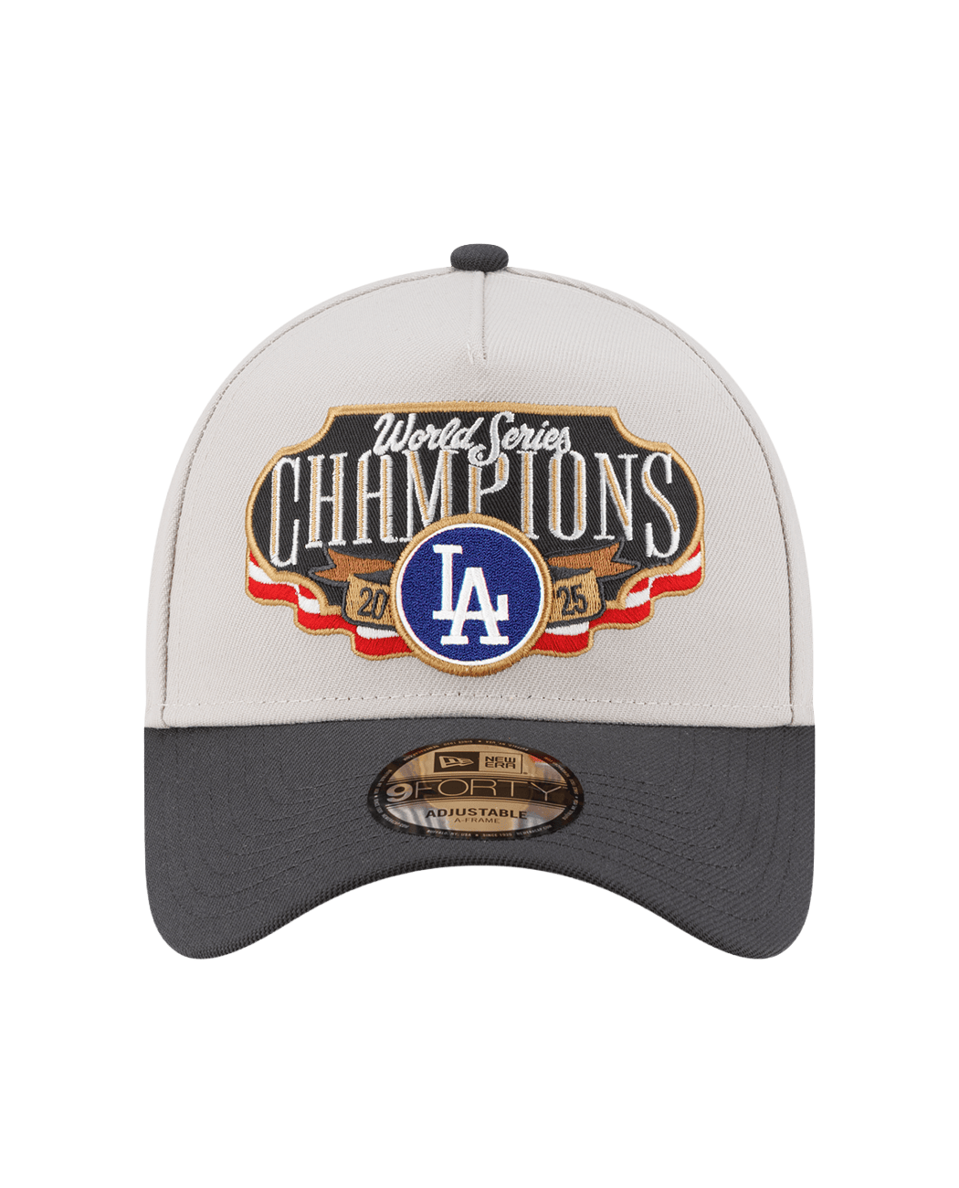 Los Angeles Dodgers New Era MLB 2025 Champs 9FORTY A-Frame Snapback Hat