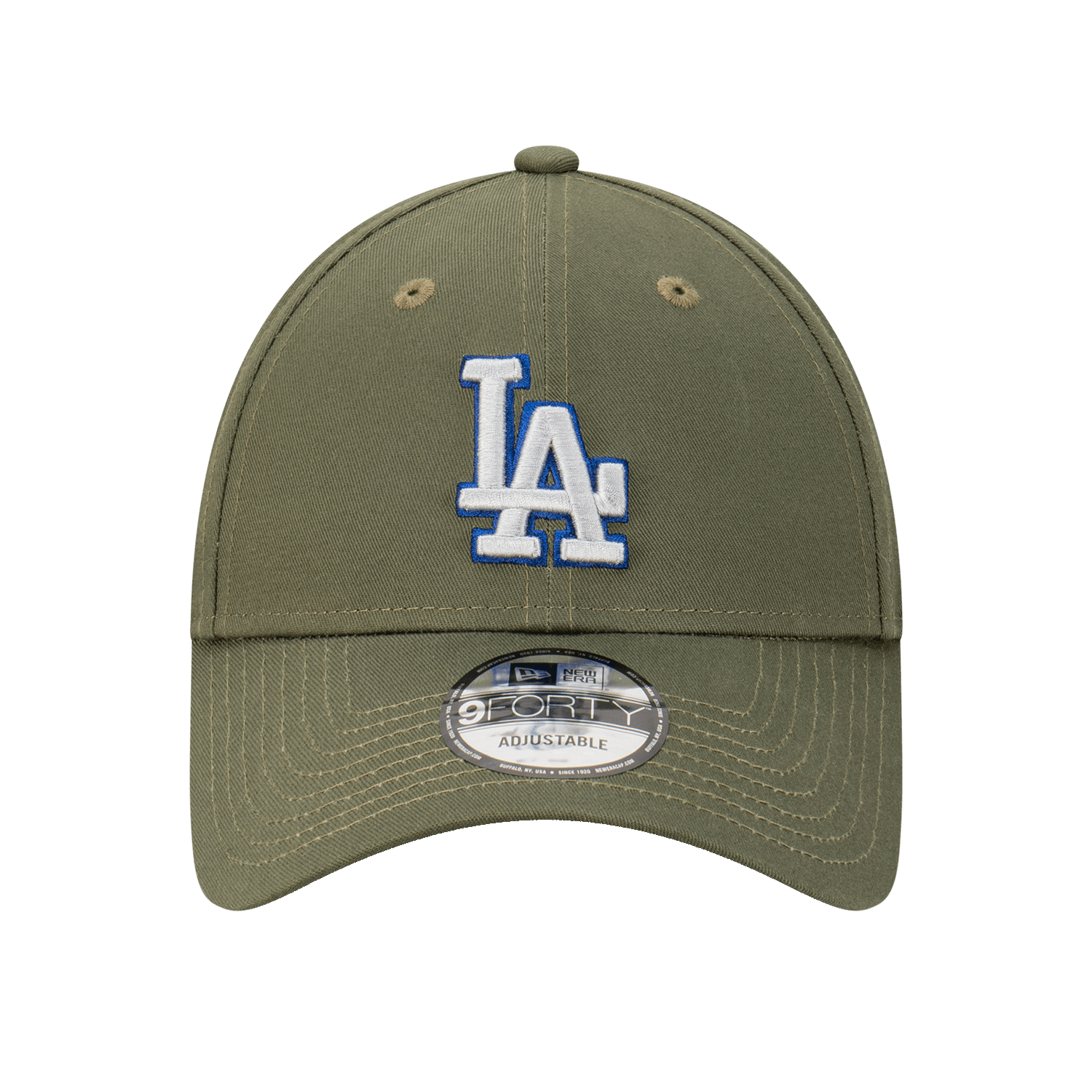 Los Angeles Dodgers New Era NFL Tonal Logo 9FORTY Strapback Hat - Olive