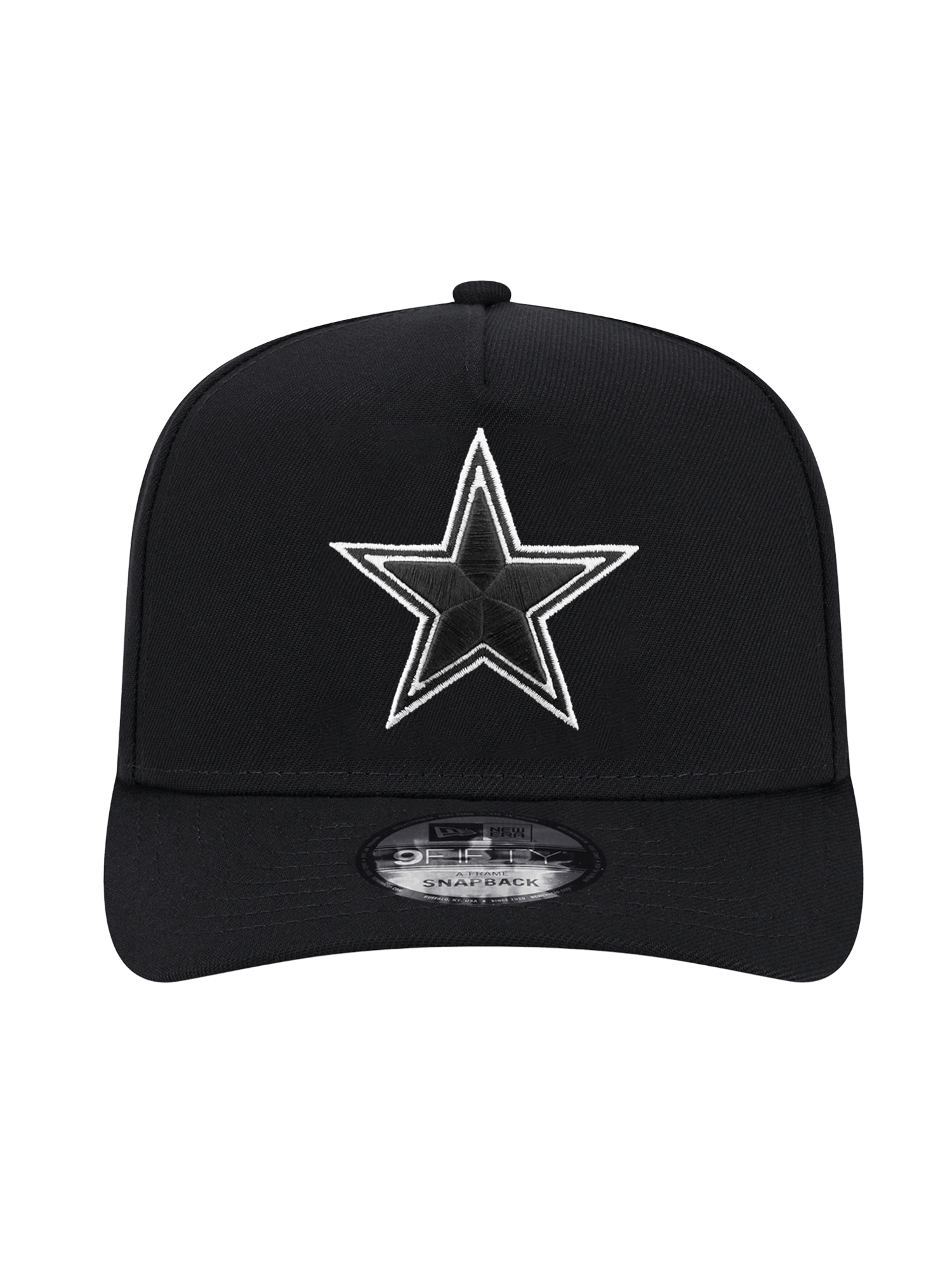 Dallas Cowboys New Era NFL BW SB XXVII 9FIFTY A-Frame Pre-Curved Snapback Hat - Black