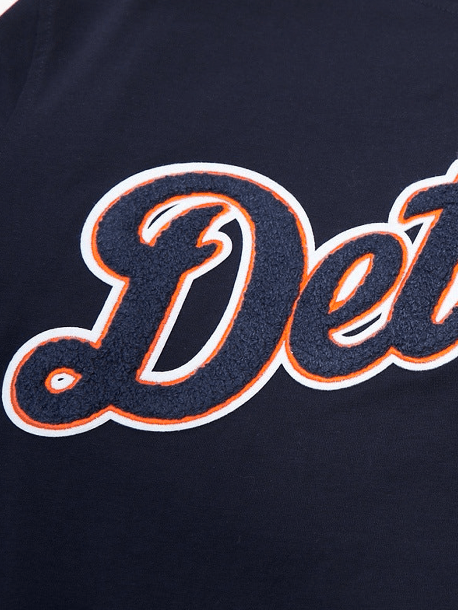 Detroit Tigers Pro Standard MLB Team Chenille Flex T-Shirt - Navy