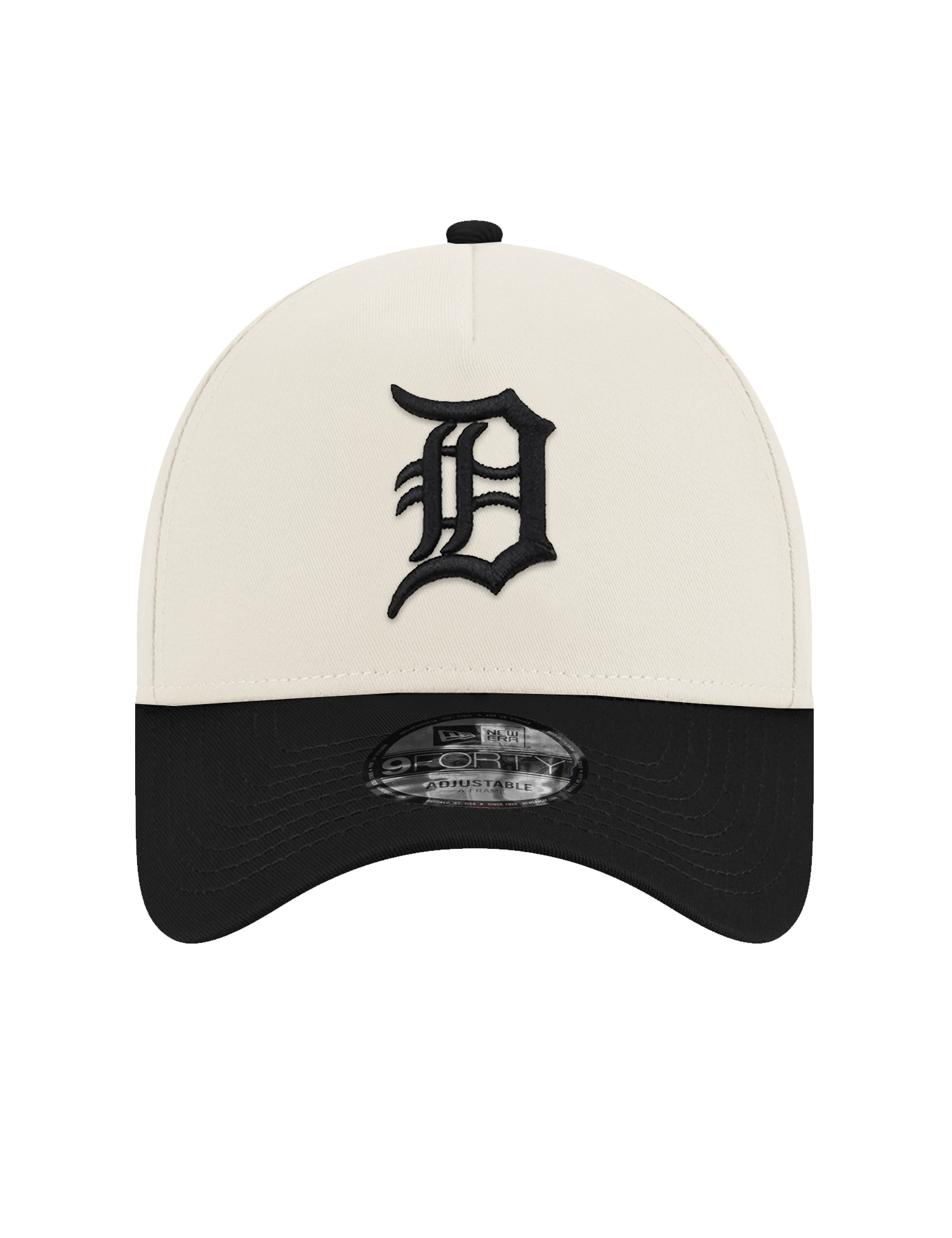 Detroit Tigers New Era MLB 00 Side Patch 9FORTY A-Frame Snapback Hat - Chrome