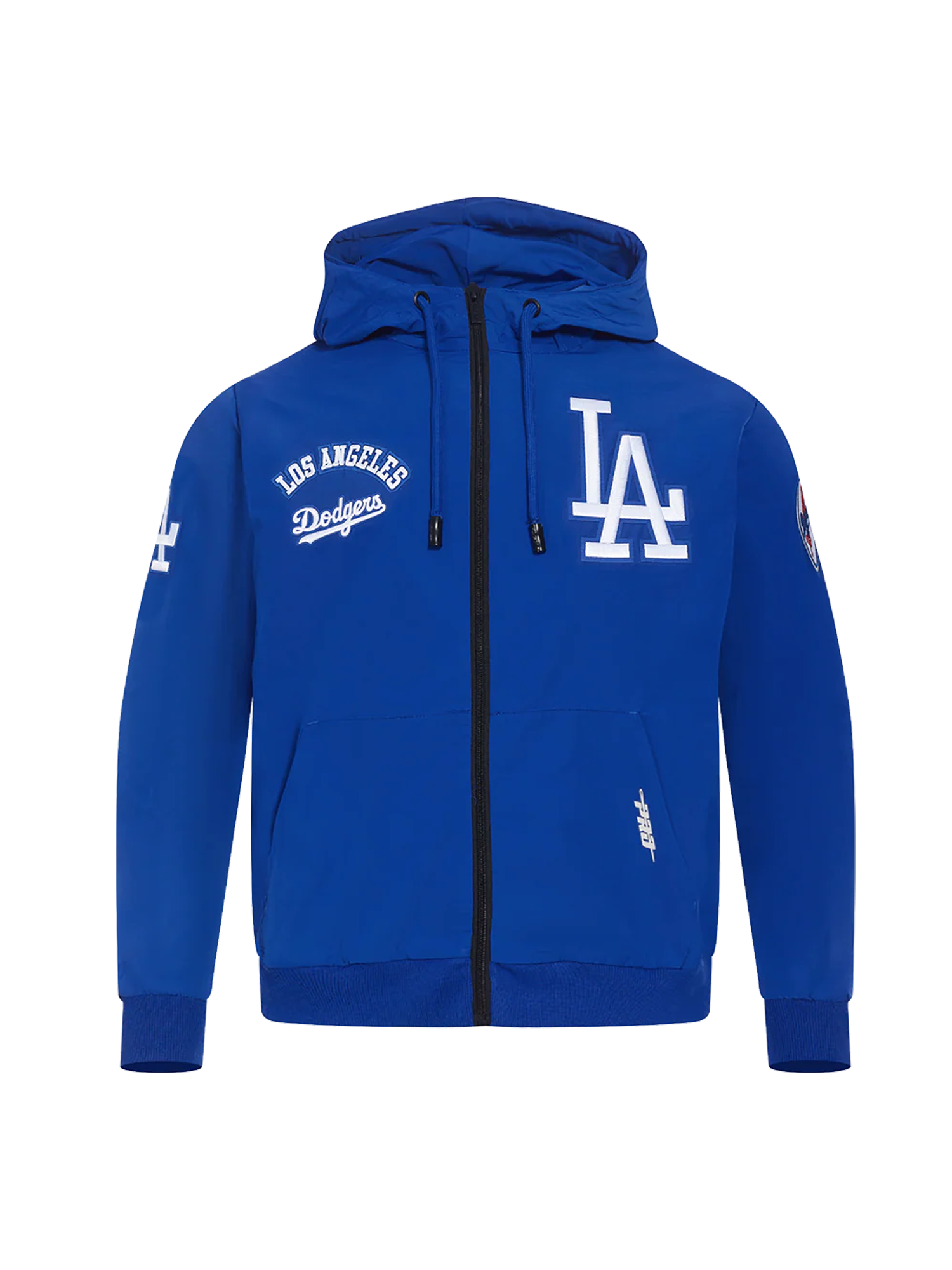 Los Angeles Dodgers Pro Standard MLB Woven Wind Zip Hoodie Jumper - Blue