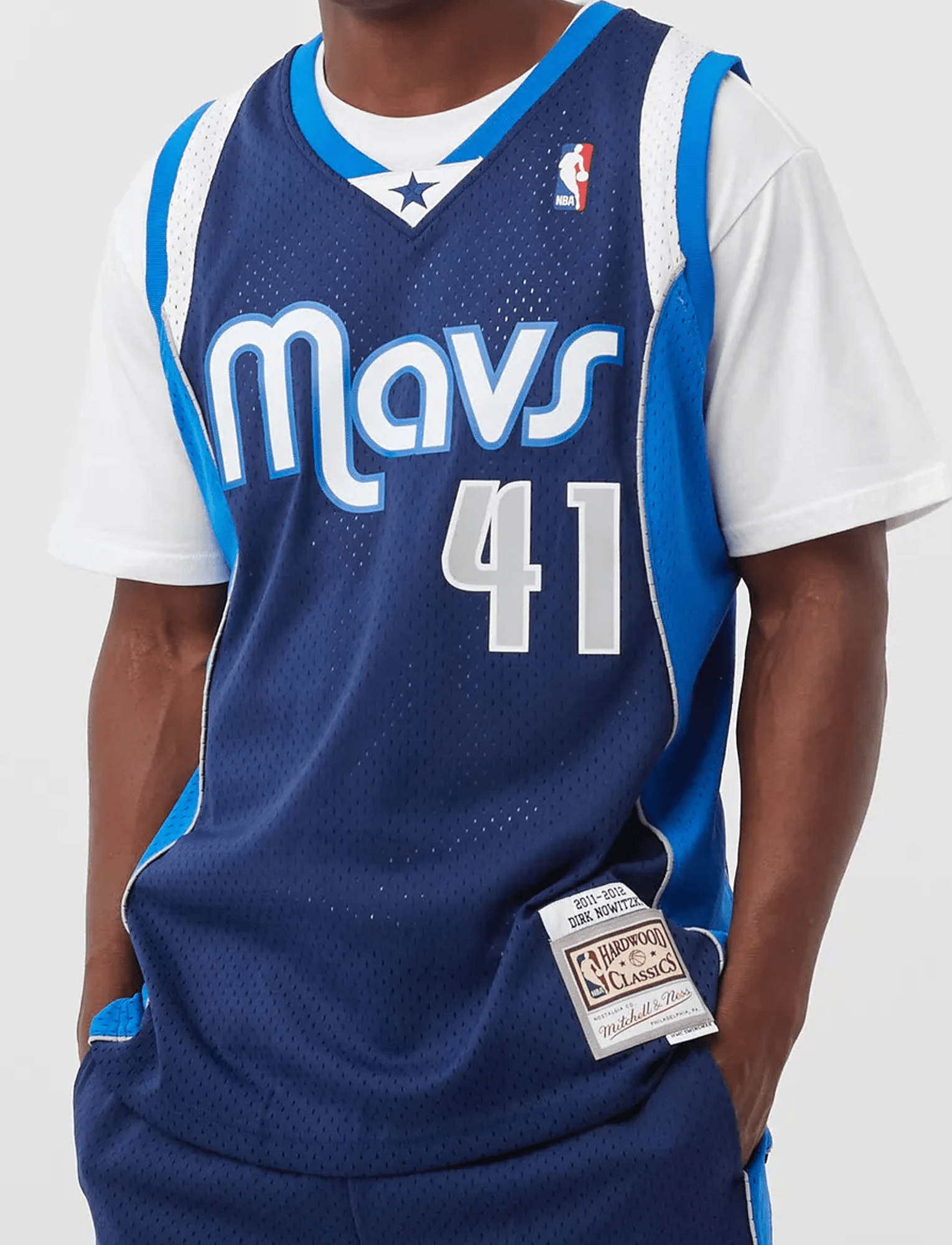 Dirk Nowitzki Dallas Mavericks Mitchell & Ness NBA 11-12 Away Swingman Jersey - Navy