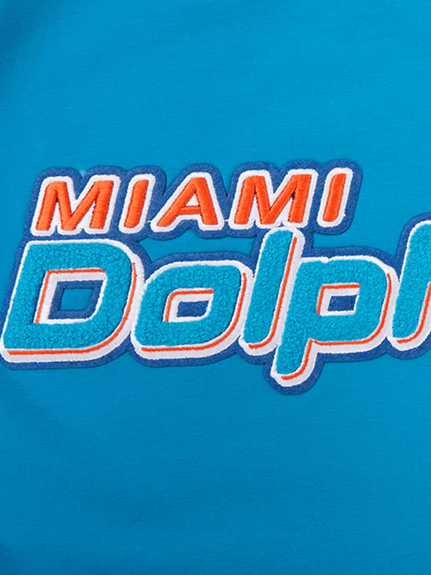 Miami Dolphins Pro Standard NFL Team Chenille Flex T-Shirt - Teal