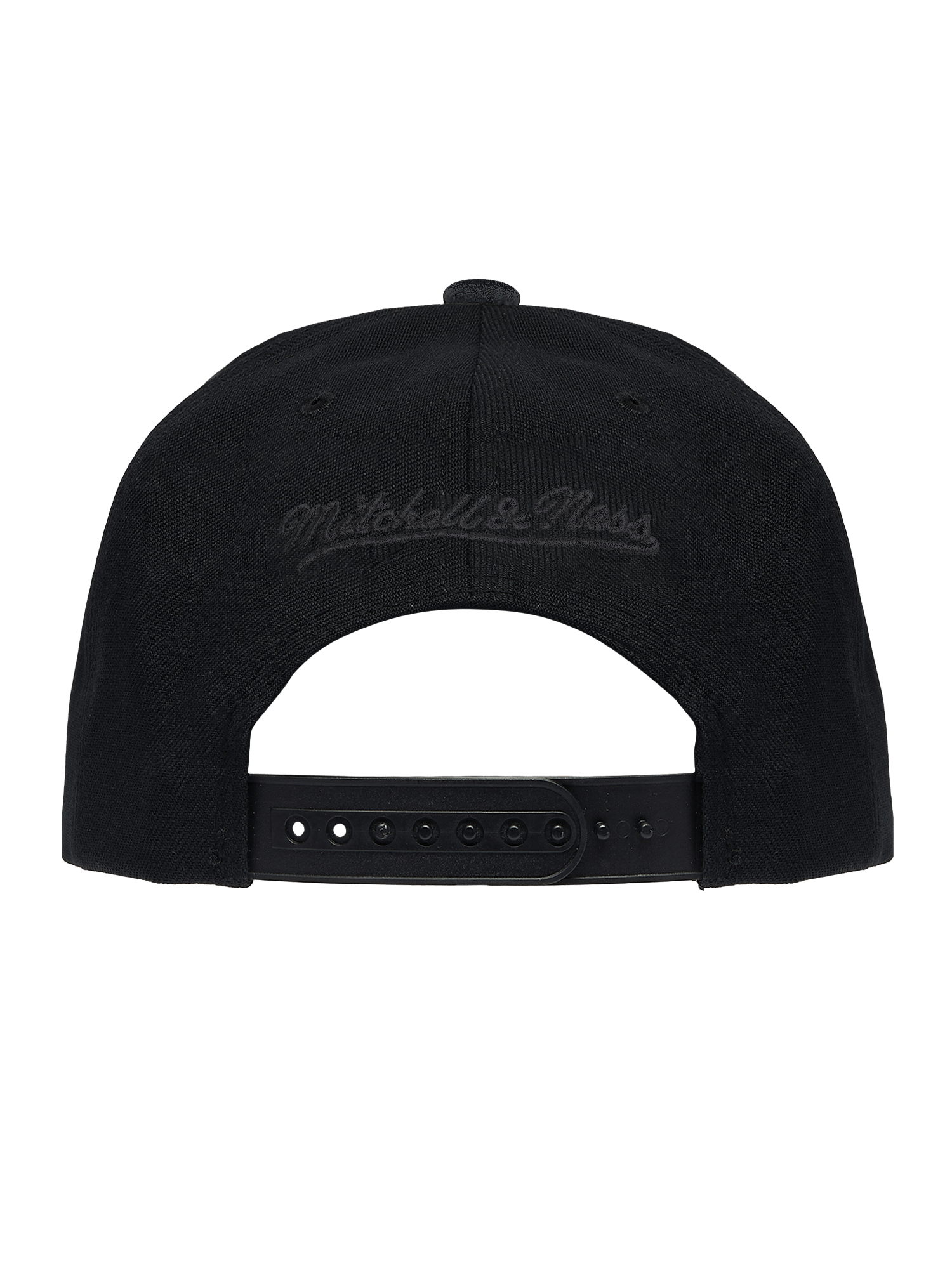 Anaheim Ducks Mitchell & Ness NHL Black On Black Pro Pinch Snapback Hat