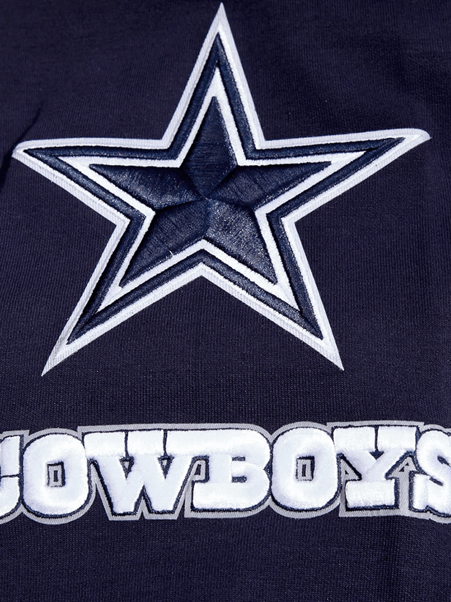 Dallas Cowboys Pro Standard NFL Team Chenille Hoodie Jumper - Navy