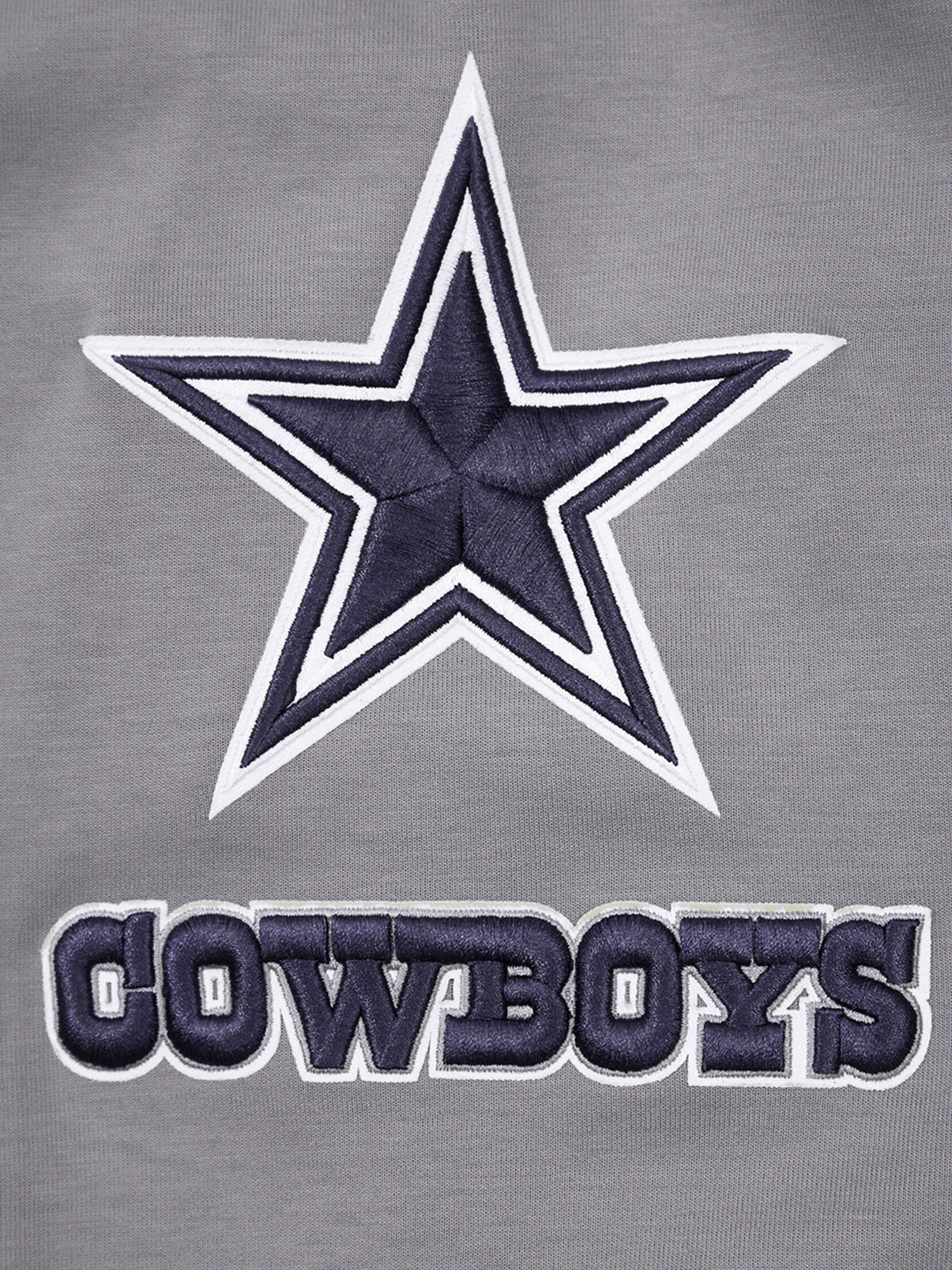 Dallas Cowboys Pro Standard NFL Team Chenille Hoodie Jumper - Grey