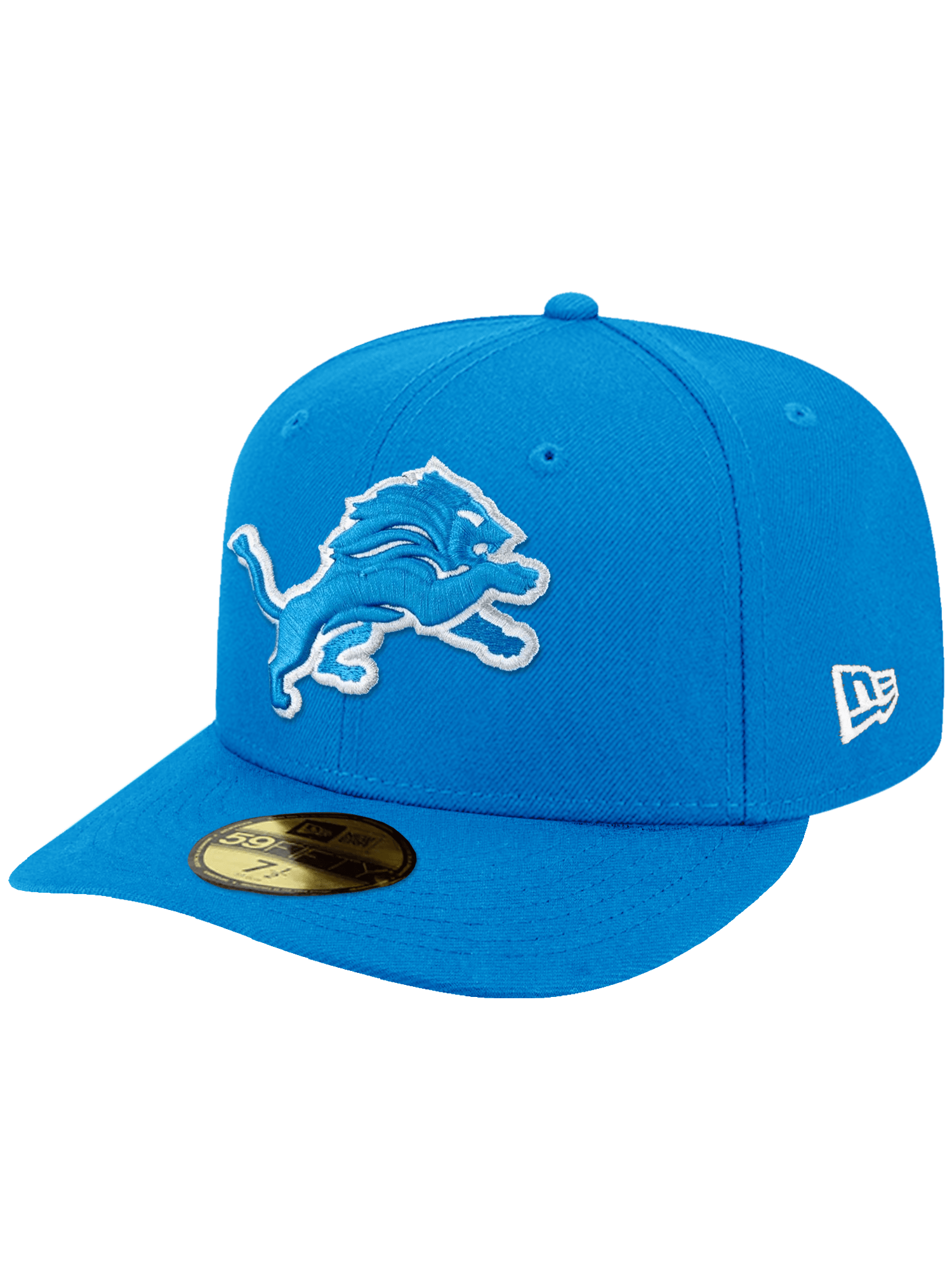 Detroit Lions New Era NFL Team Pre-Curved 59FIFTY Fitted Hat - Blue