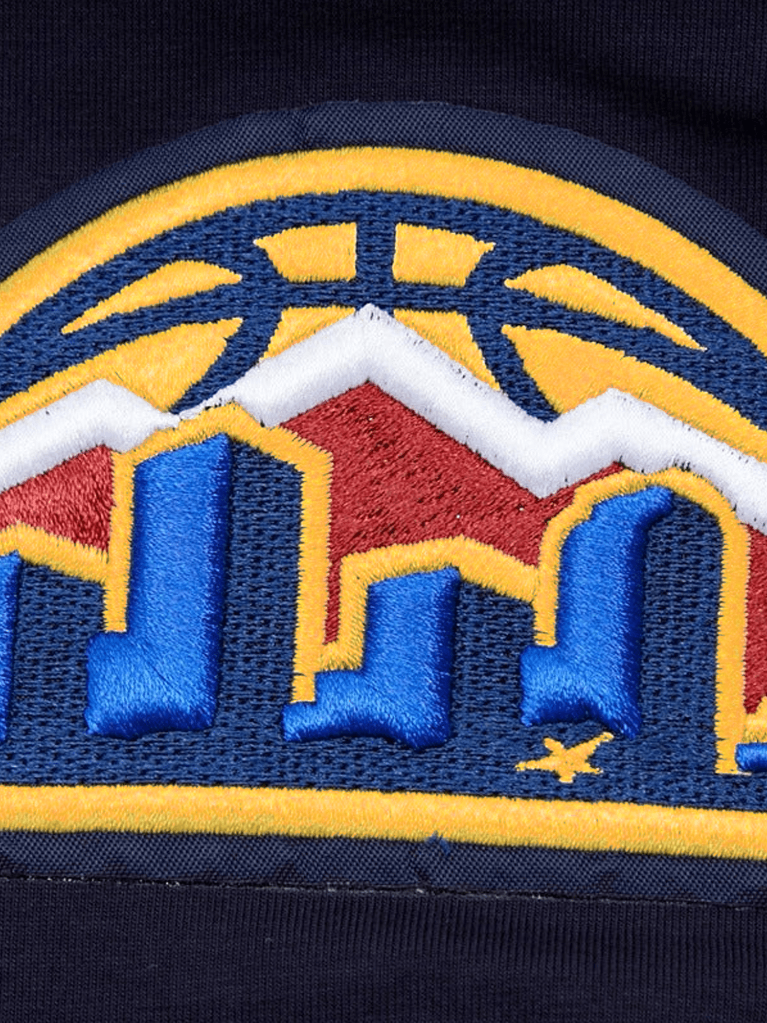Denver Nuggets Pro Standard NBA Team Chenille Flex T-Shirt - Navy