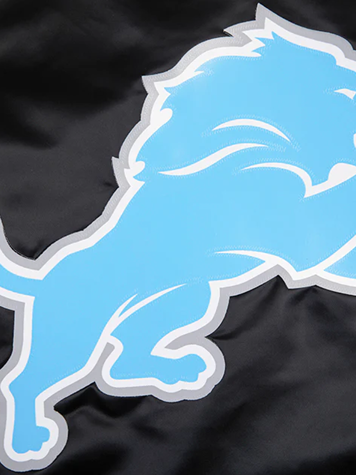 Detroit Lions Pro Standard NFL Team Classic Satin Button Jacket - Black