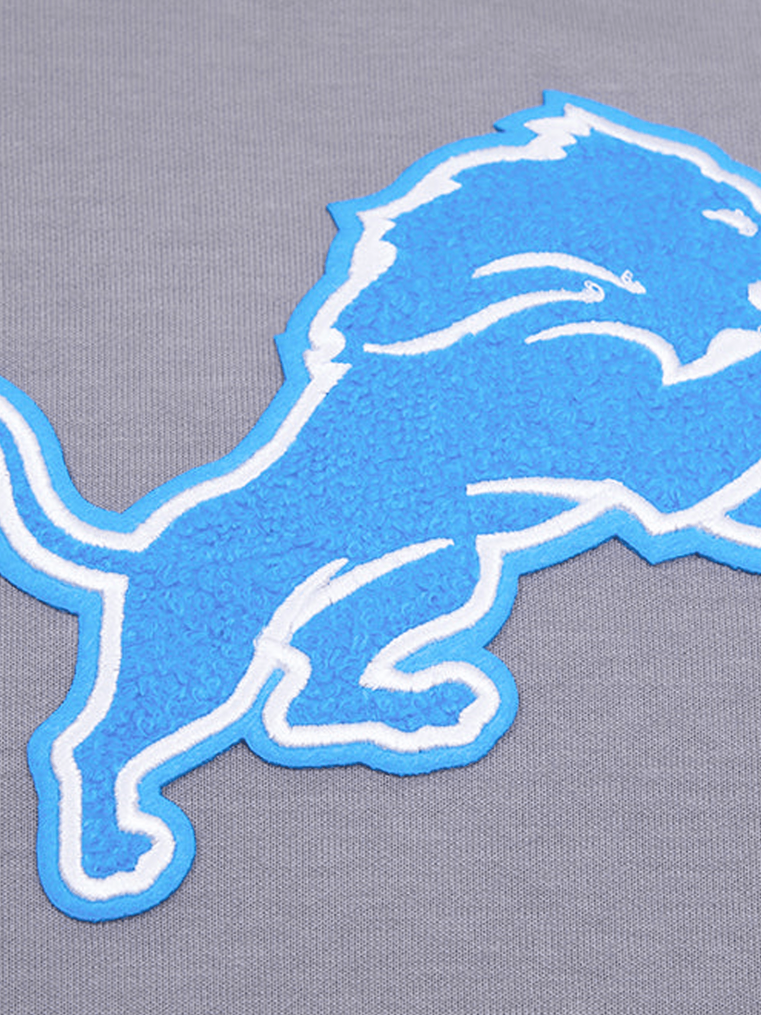 Detroit Lions Pro Standard NFL Team Chenille Hoodie Jumper - Grey
