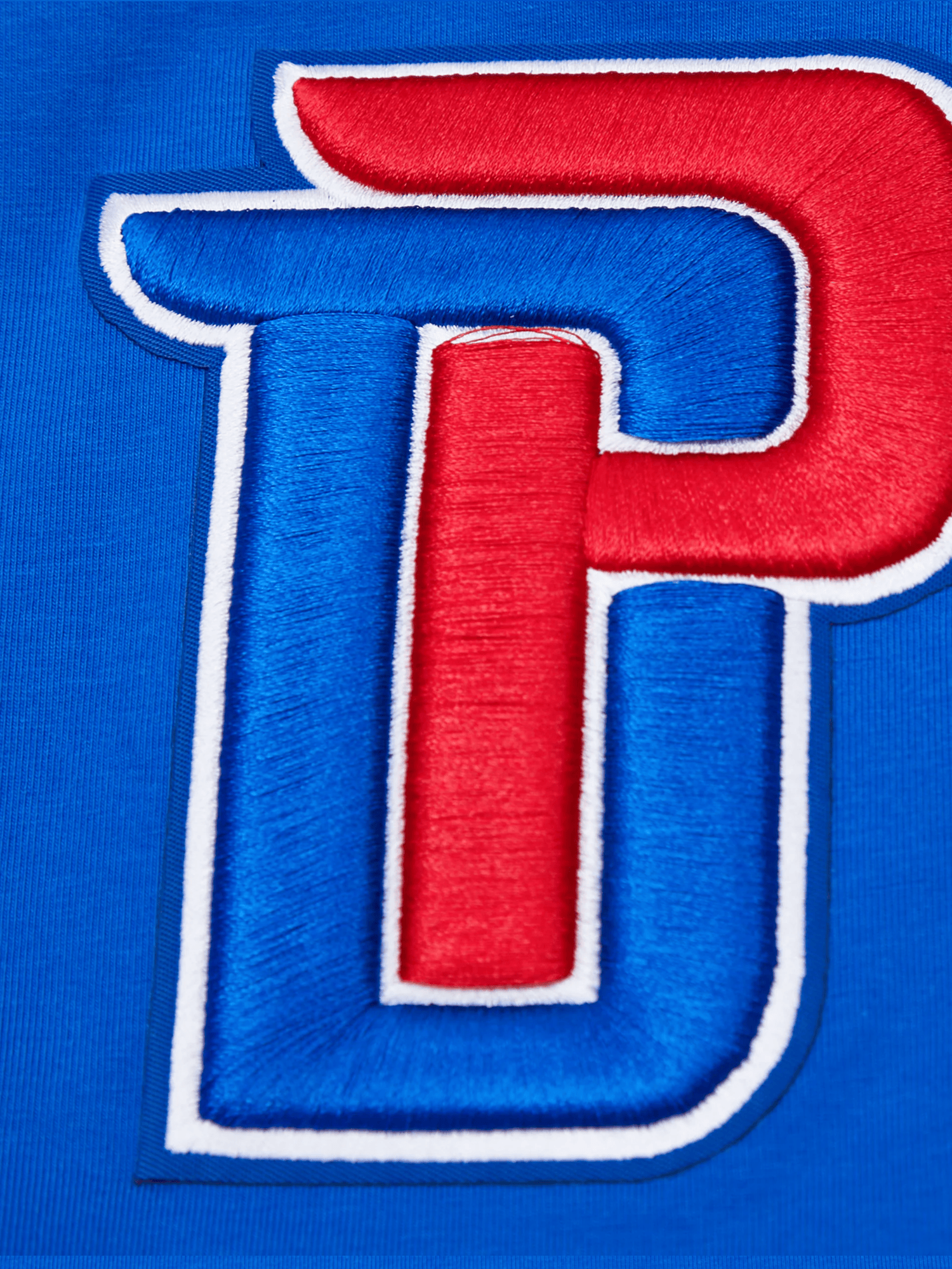 Detroit Pistons Pro Standard NBA Team Chenille Flex T-Shirt - Blue