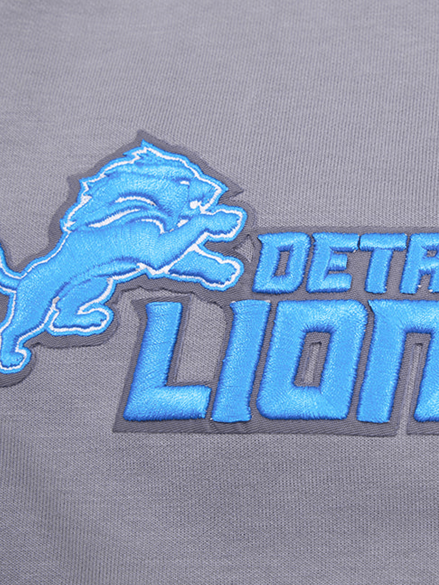 Detroit Lions Pro Standard NFL Team Chenille Hoodie Jumper - Grey