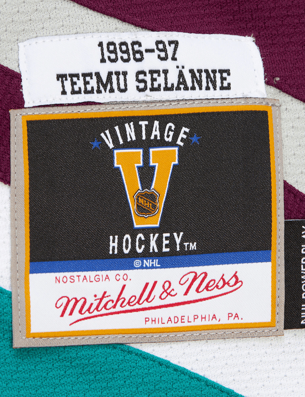 Teemu Selanne Anaheim Ducks Mitchell & Ness NHL 96 Power Play Jersey - Purple