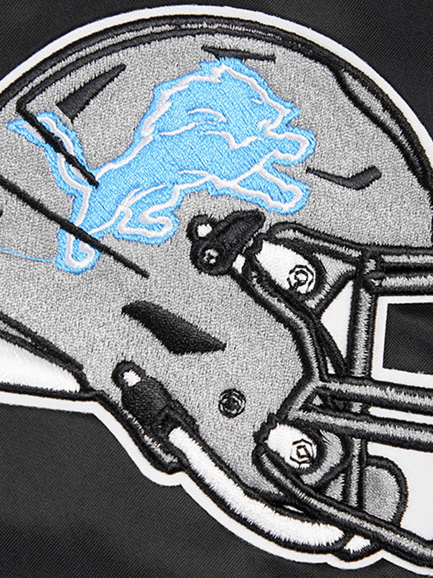 Detroit Lions Pro Standard NFL Team Classic Satin Button Jacket - Black