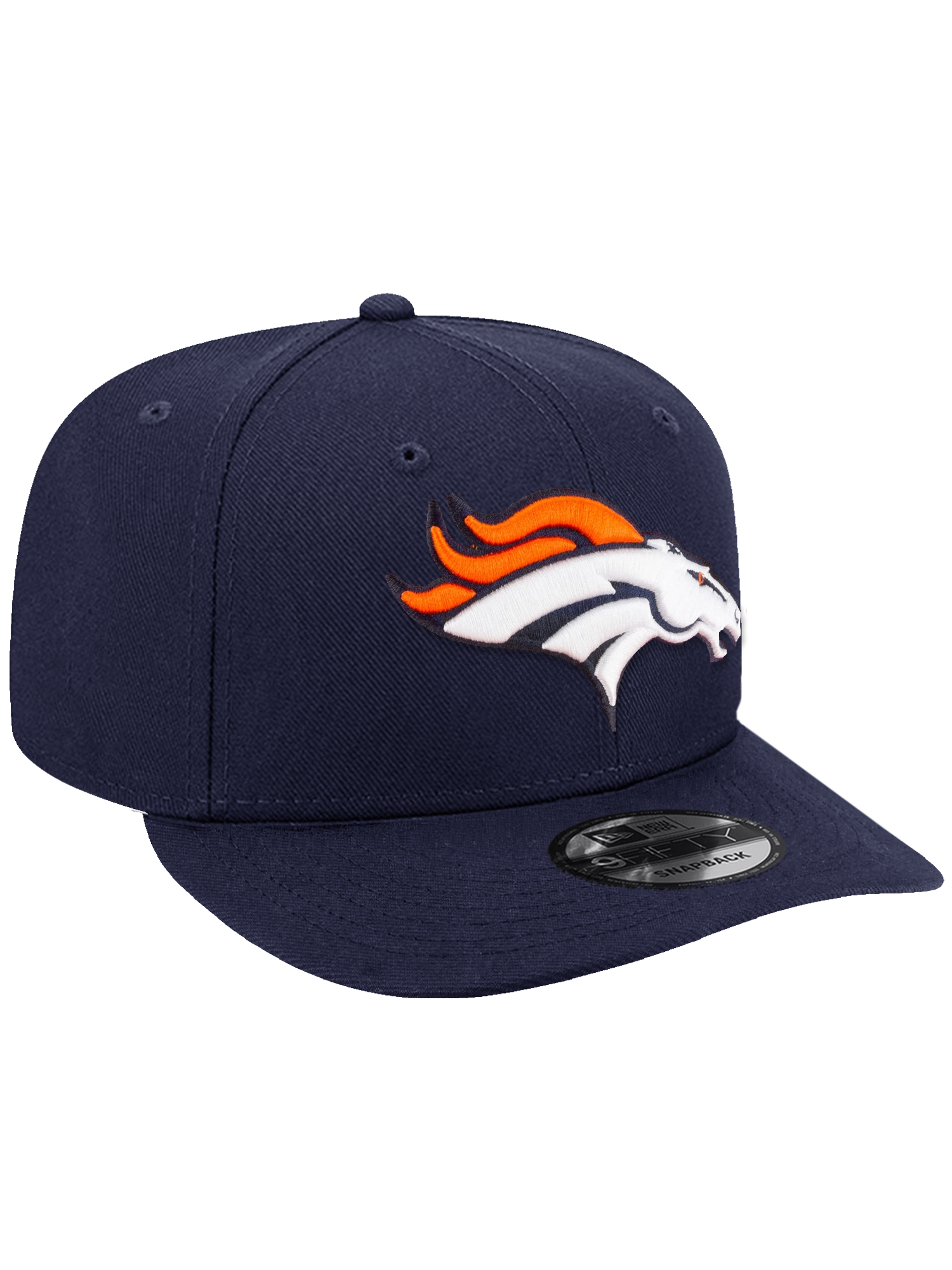 Denver Broncos New Era NFL Team Pre-Curved 9FIFTY Snapback Hat - Navy