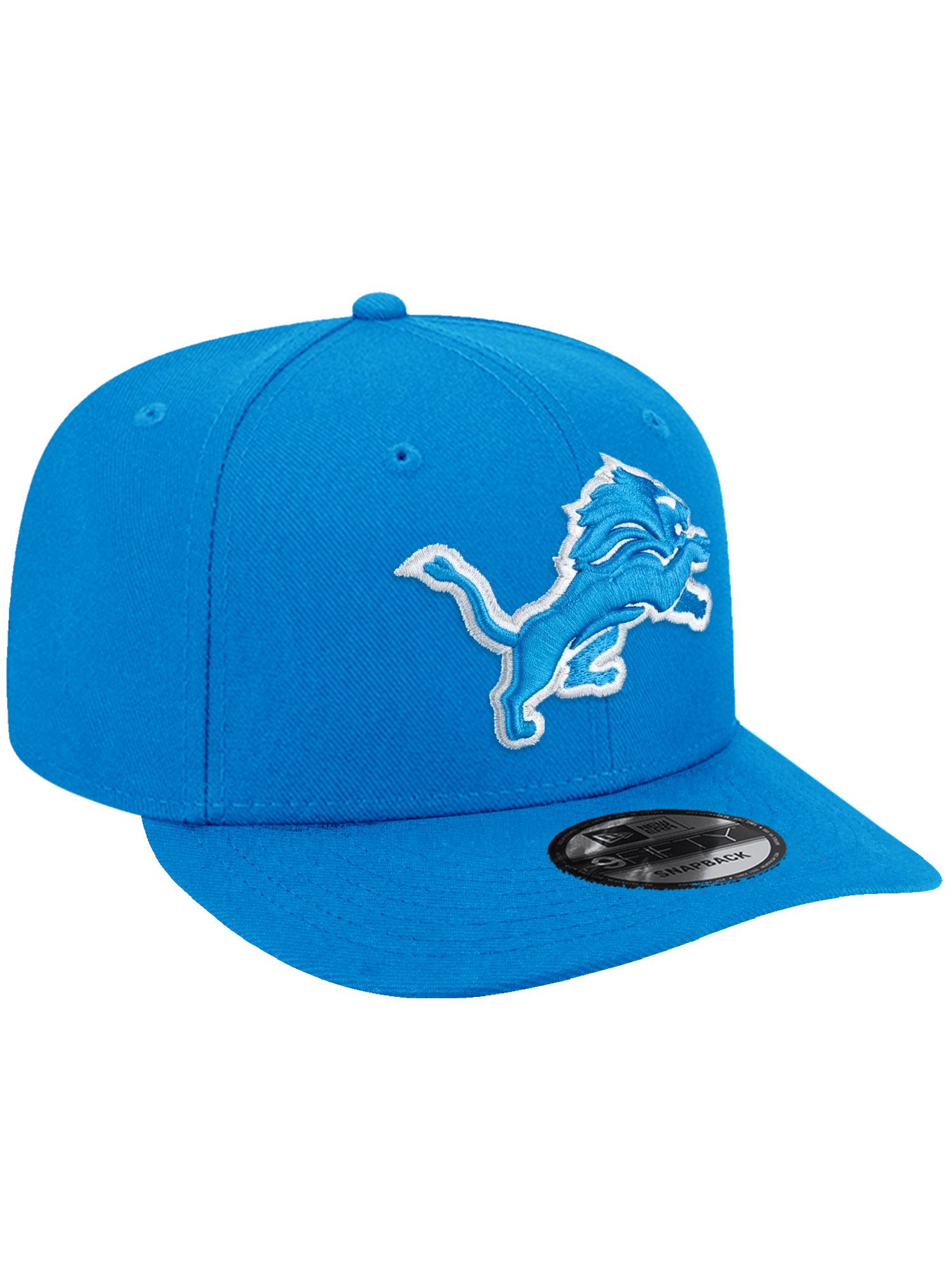 Detroit Lions New Era NFL Team Pre-Curved 9FIFTY Snapback Hat - Blue