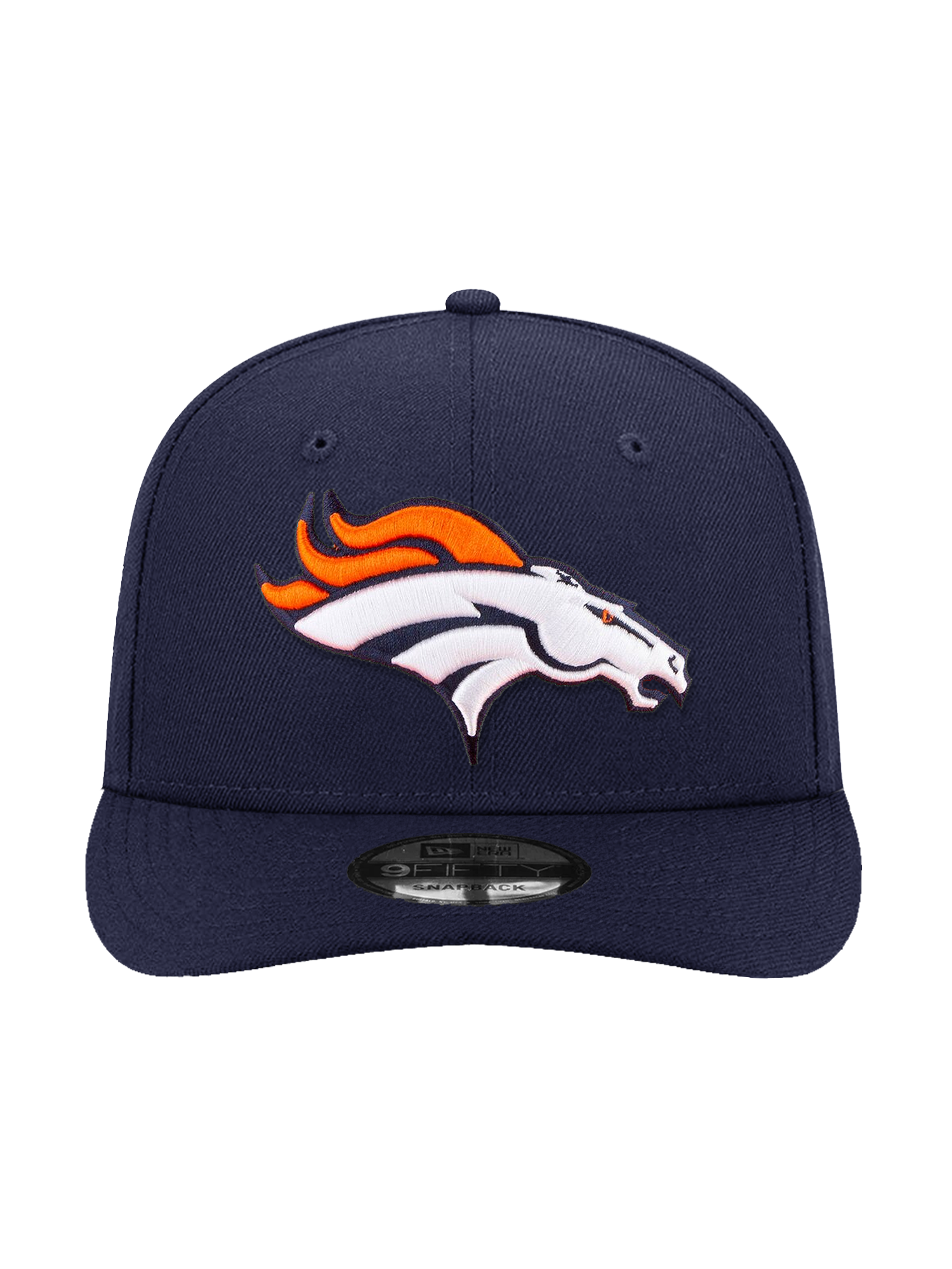 Denver Broncos New Era NFL Team Pre-Curved 9FIFTY Snapback Hat - Navy