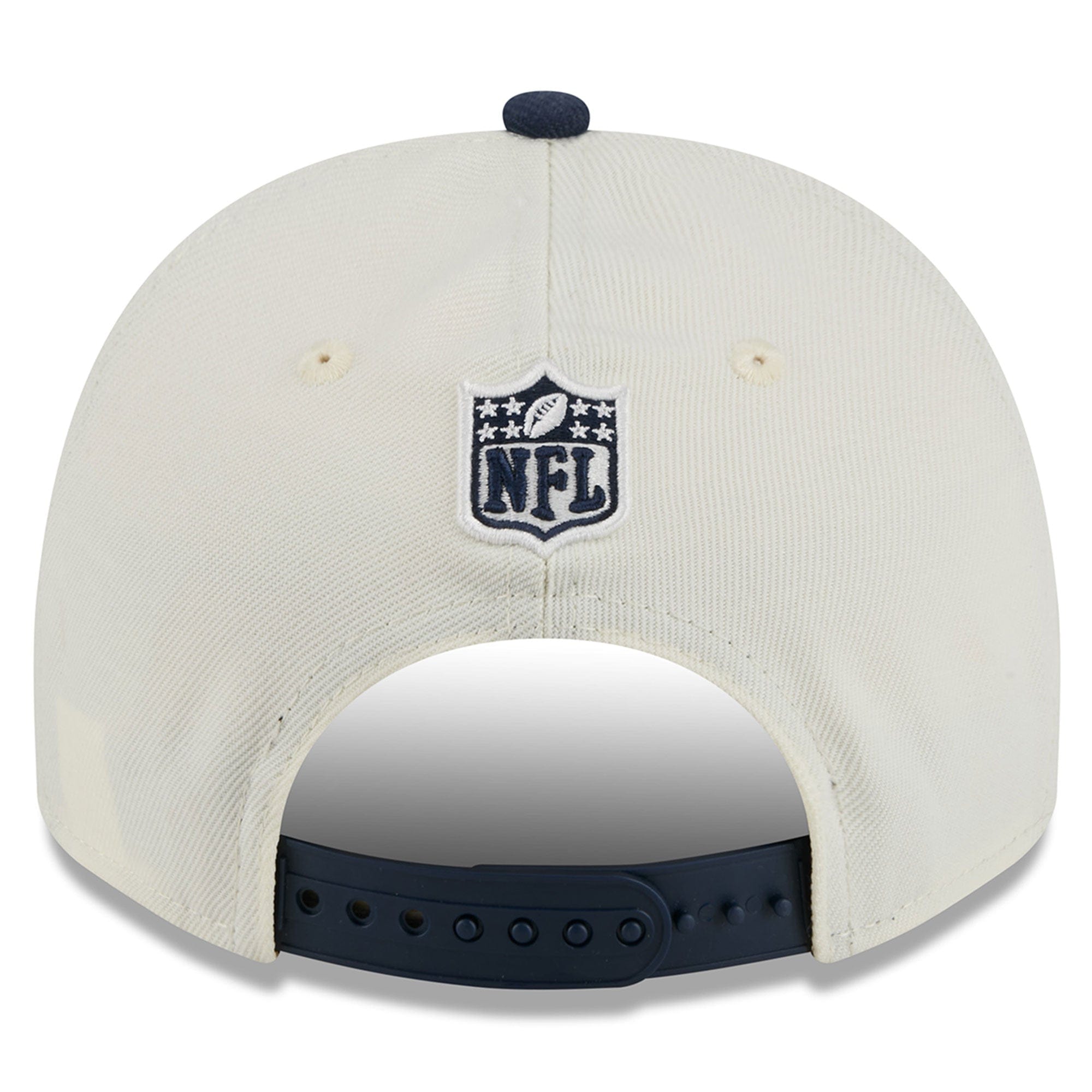 Dallas Cowboys New Era NFL 25 Draft Pre-Curved 9FIFTY A-Frame Snapback Hat - Chrome
