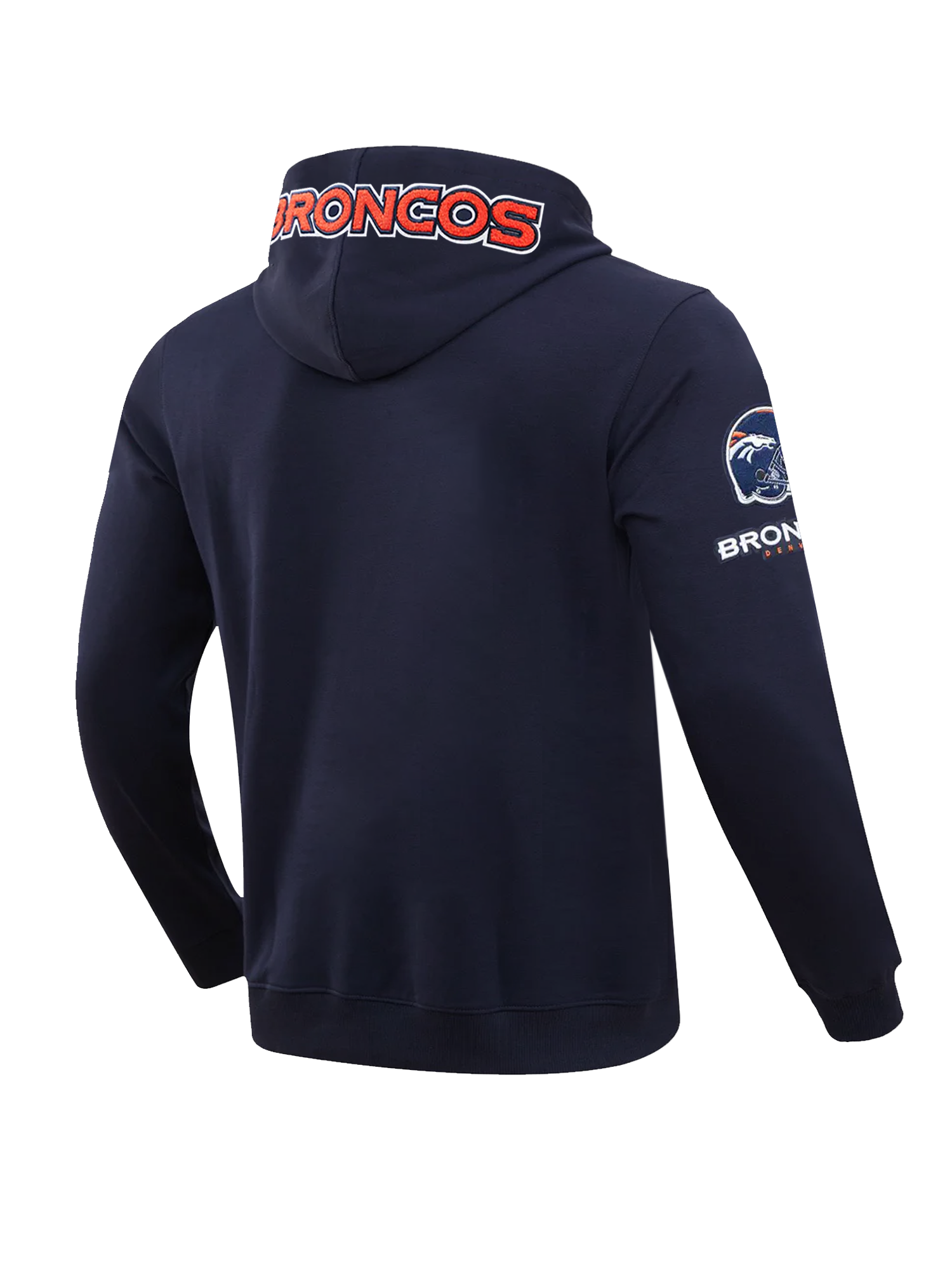 Denver Broncos Pro Standard NFL Team Chenille Hoodie Jumper - Navy