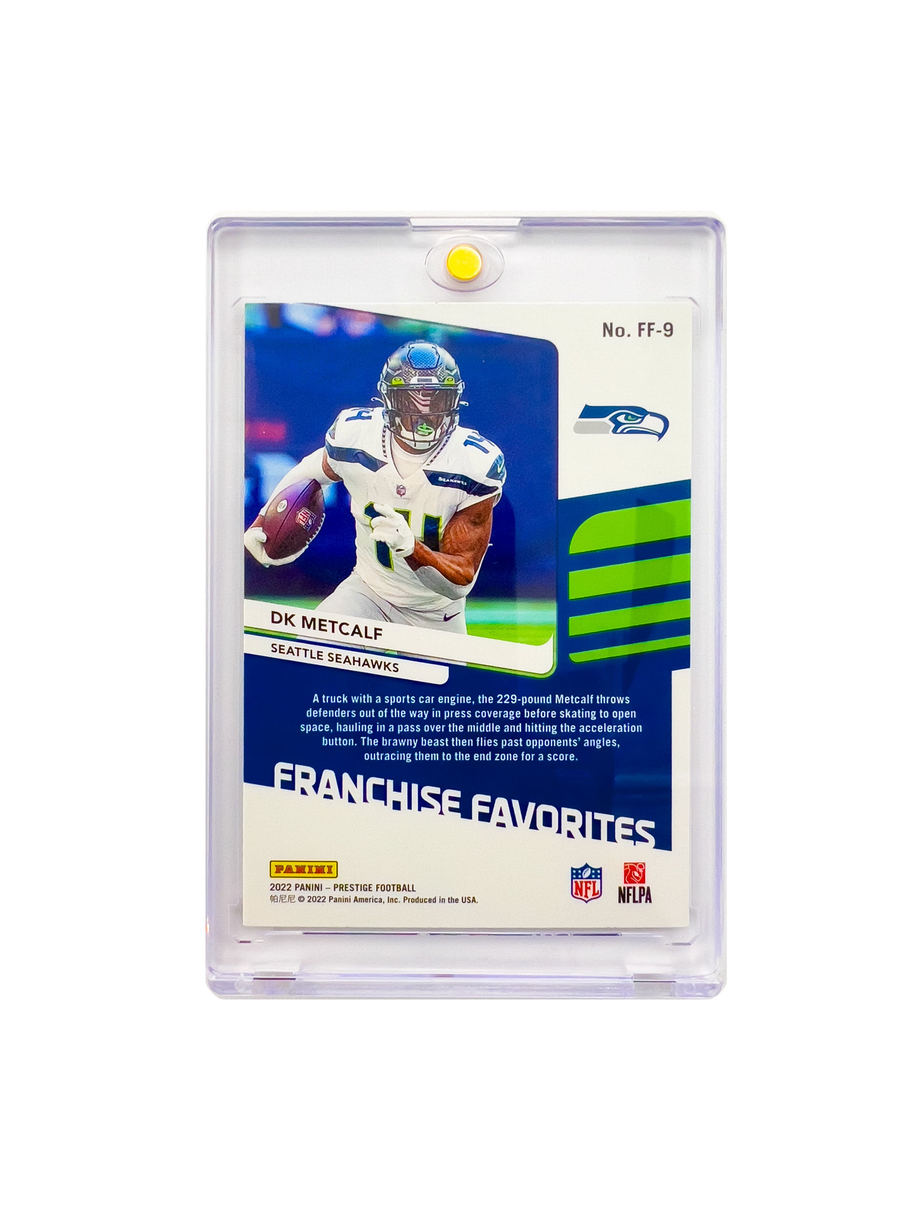 DK Metcalf Seattle Seahawks Panini NFL Prestige 22 Franchise Favs Card