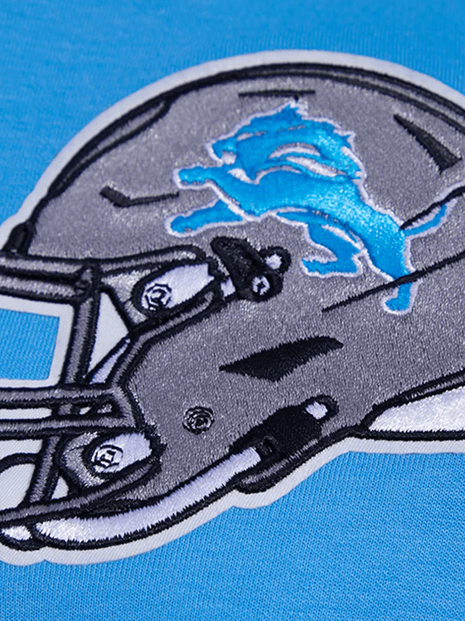 Detroit Lions Pro Standard NFL Team Chenille Hoodie Jumper - Light Blue
